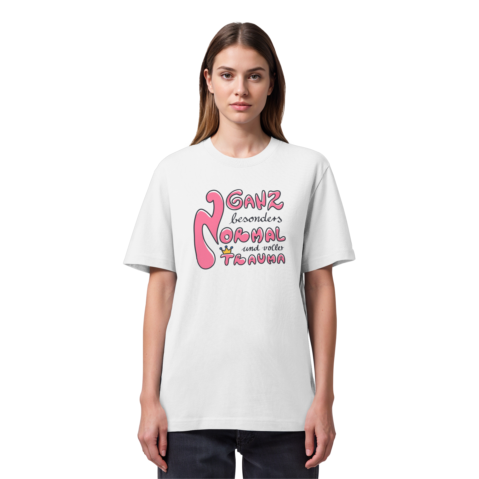 Ganz besonders Normal und voller Trauma "Pinke Edition" - Organic Heavy T-Shirt