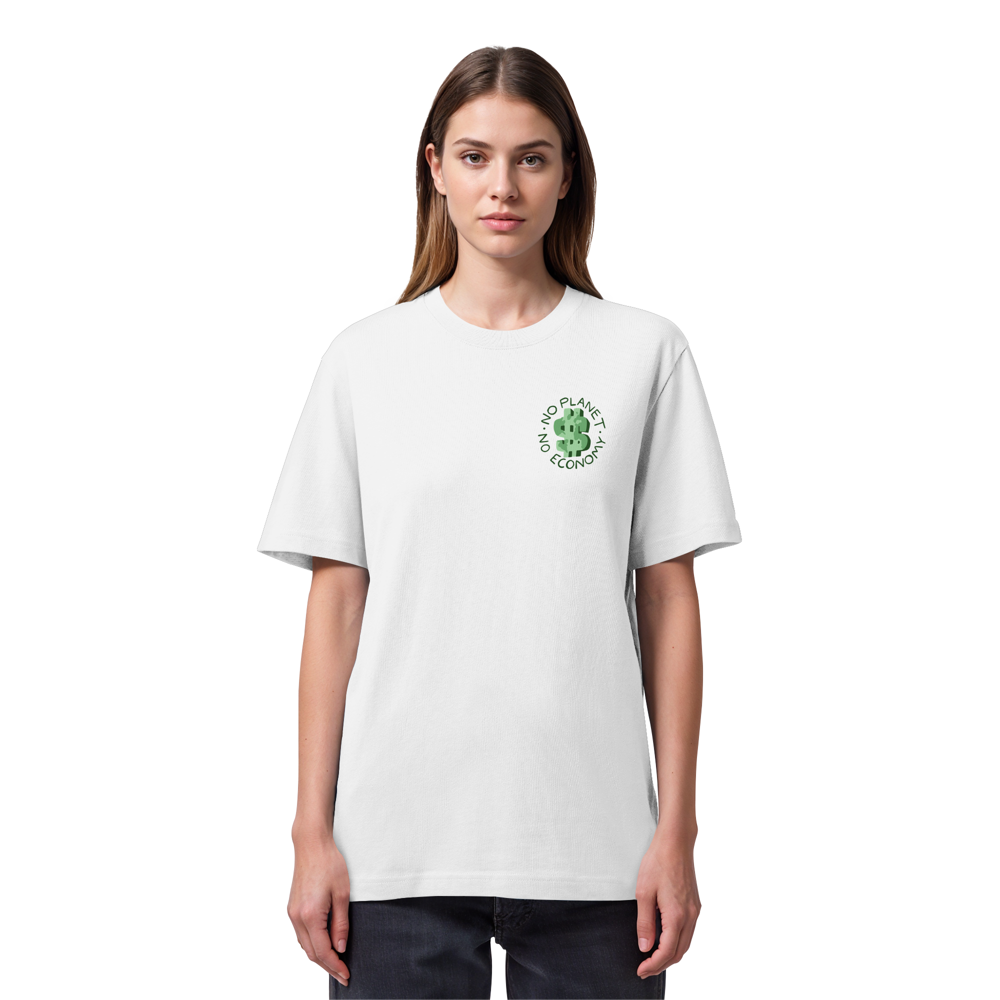 No Planet No Economy - Organic Heavy T-Shirt