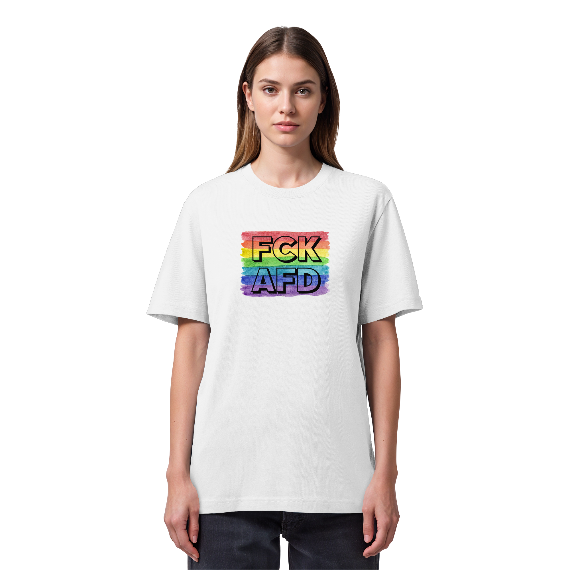 FCK AFD "Rainbow Resistance Edition" - Organic Heavy T-Shirt