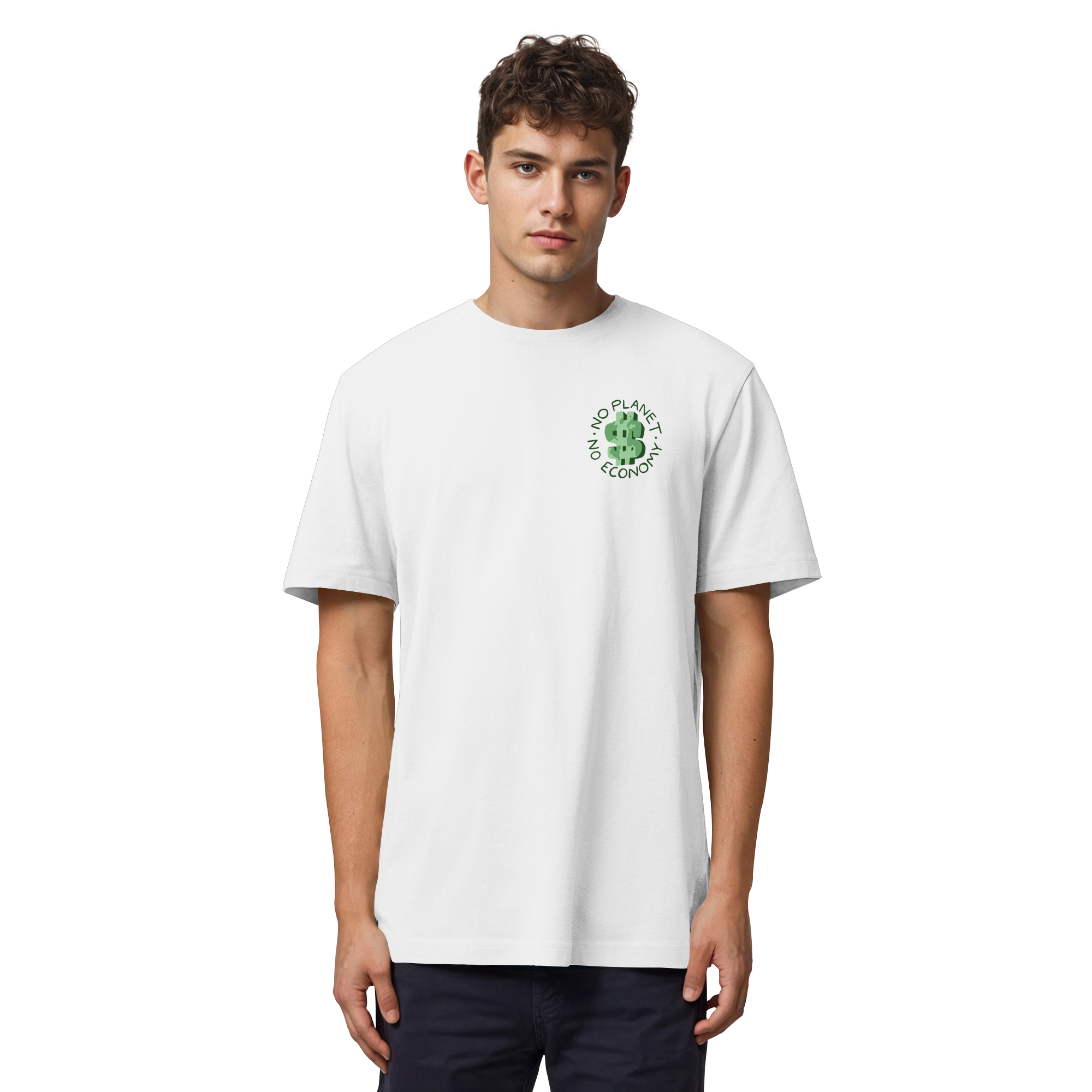 No Planet No Economy - Organic Heavy T-Shirt