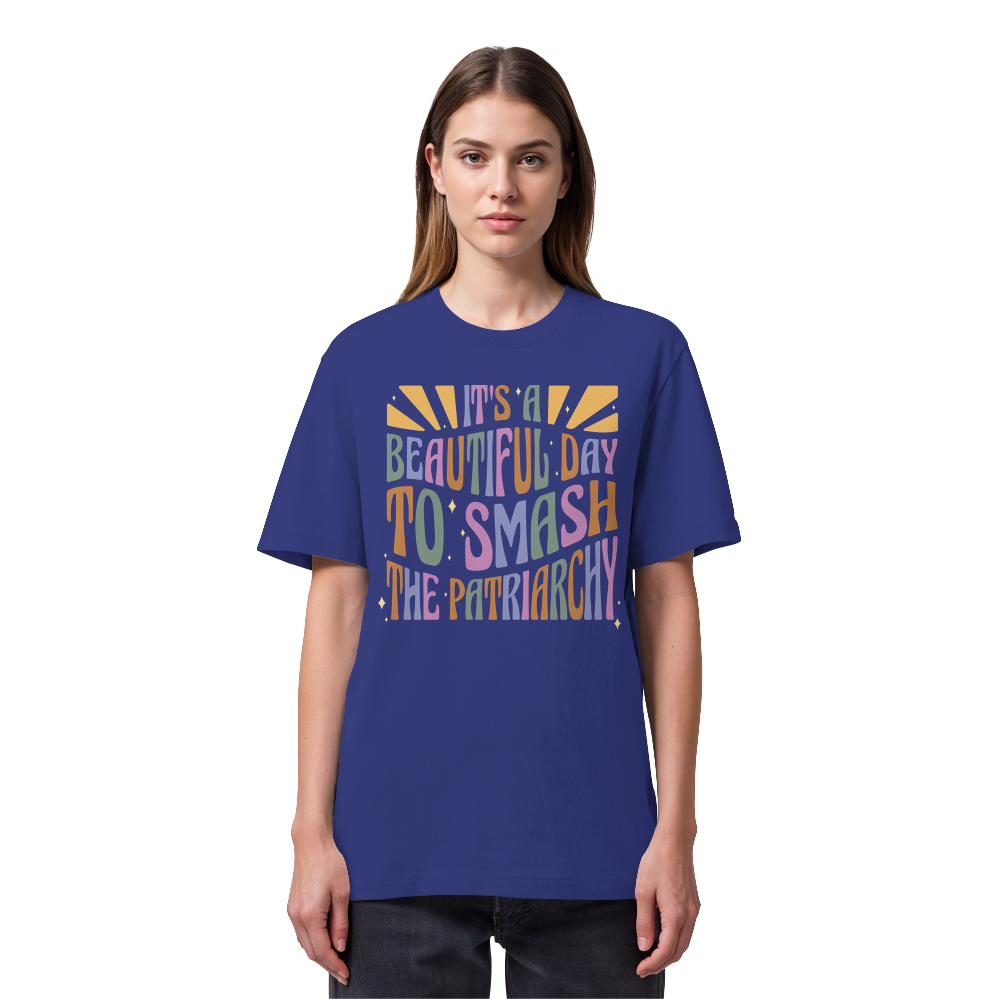 It's a Beautiful Day to Smash the Patriarchy - Organic Heavy T-Shirt