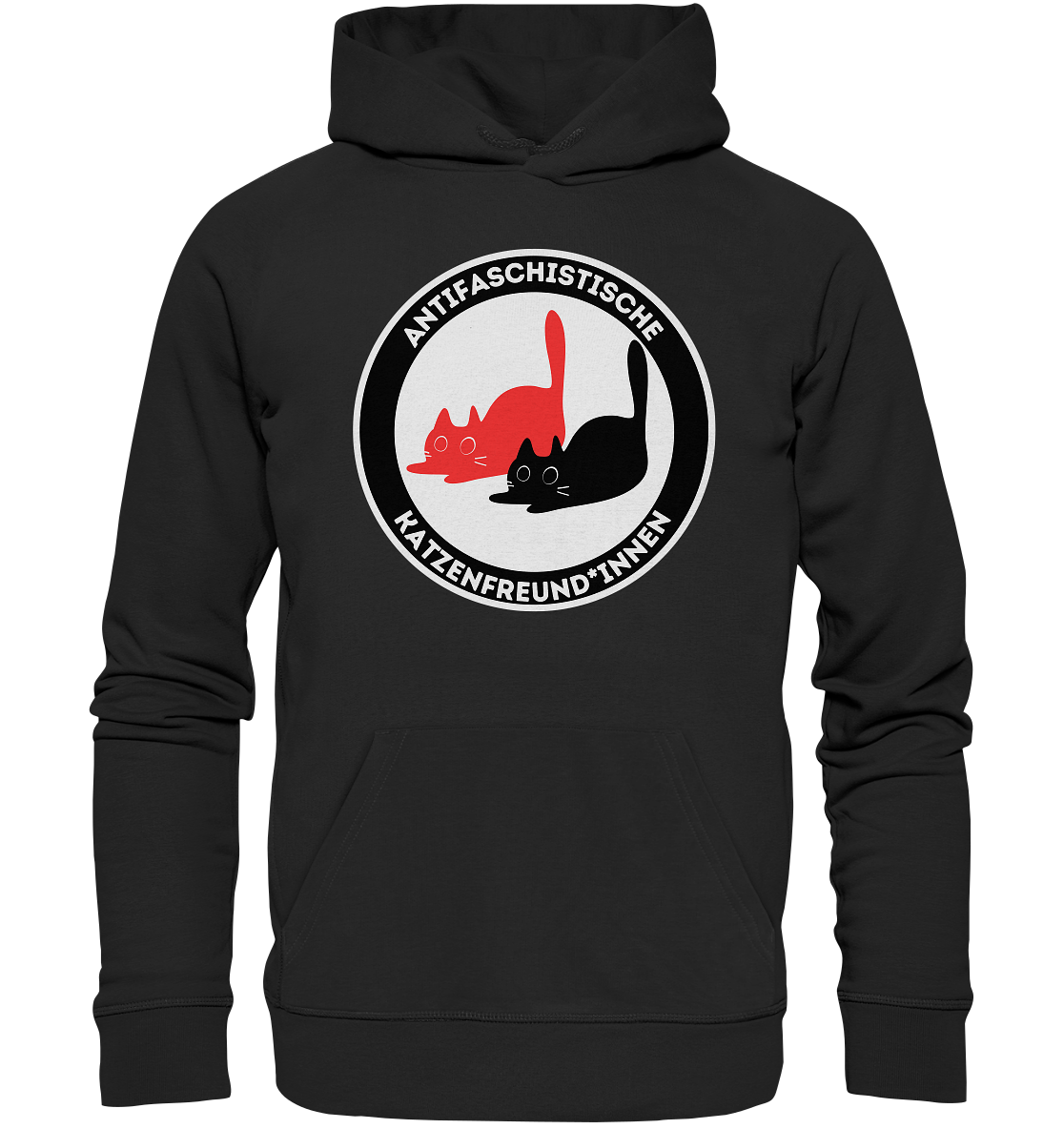 Antifaschistische Katzenfreund*innen - Organic Hoodie
