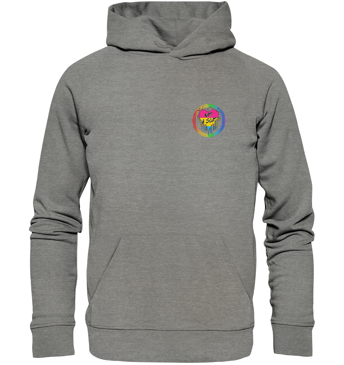 Pansexual Not a Slut "Regenbogenkreis Edition" - Organic Hoodie