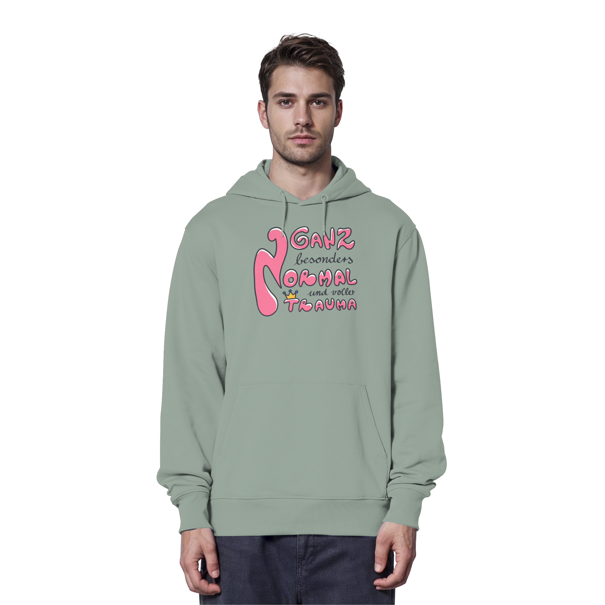 Ganz besonders Normal und voller Trauma "Pinke Edition" - Organic Hoodie