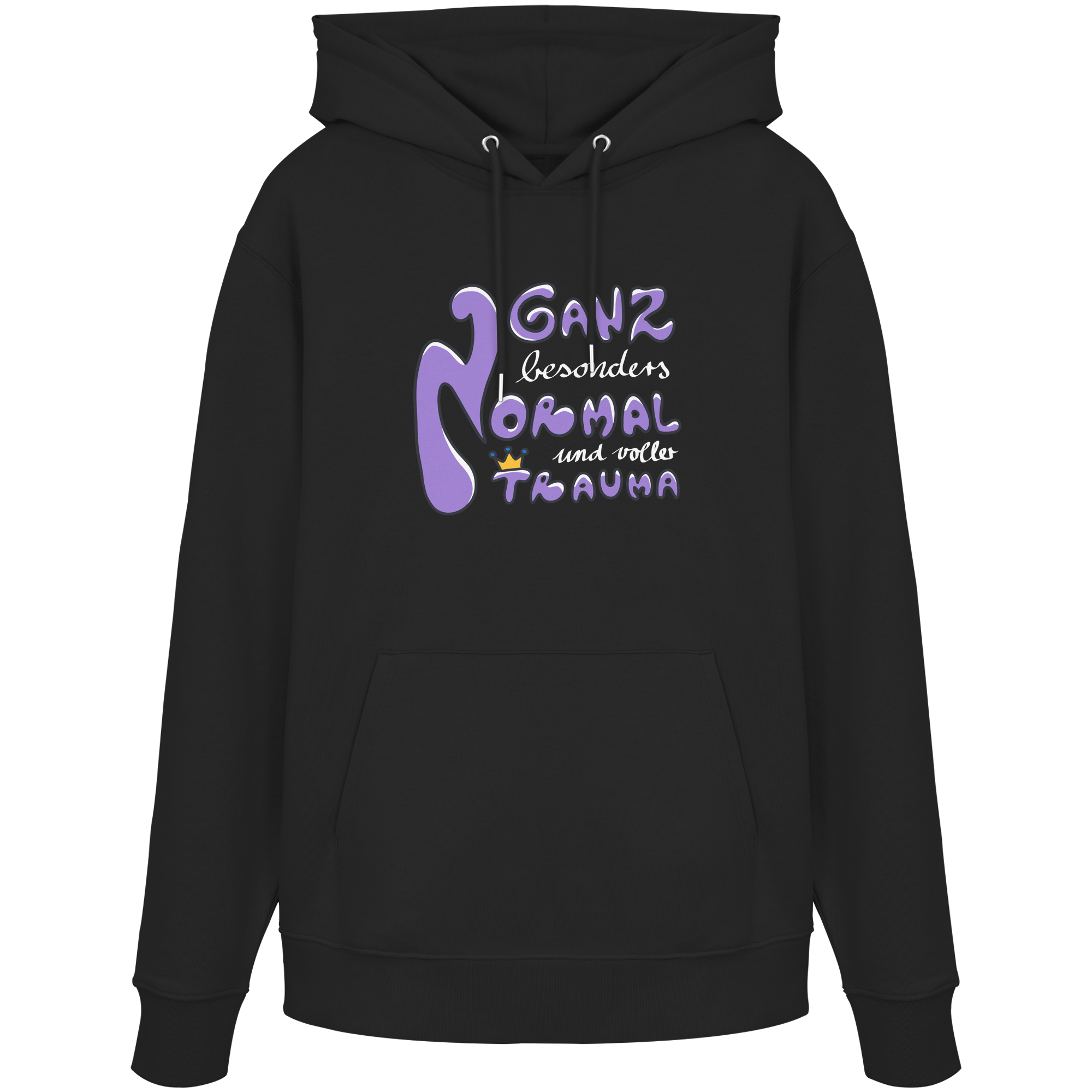 Ganz besonders Normal und voller Trauma "Lila Edition" - Organic Hoodie