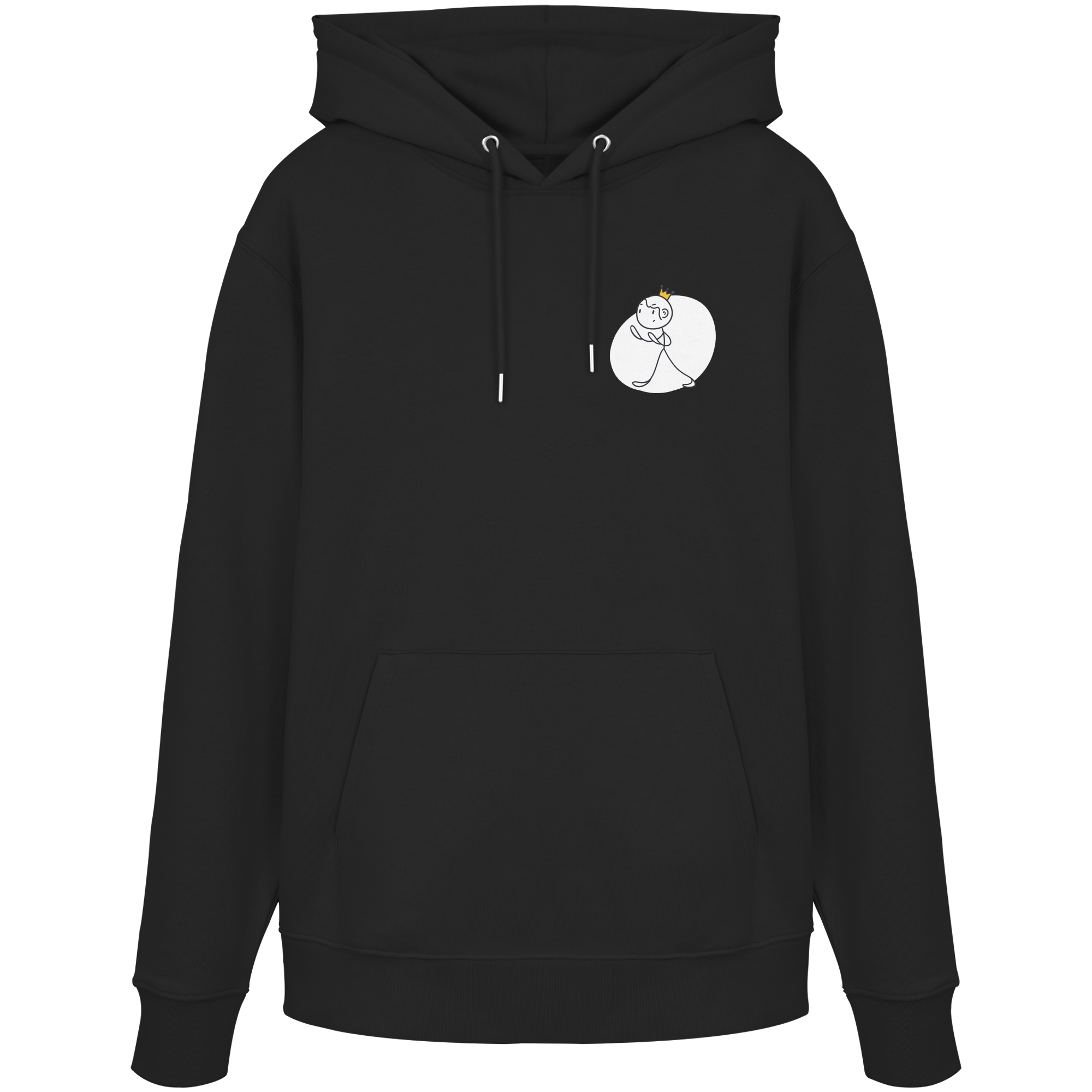 Seelenmännchen "Selbstverteidigung Edition" Brustprint (dunkel) - Organic Hoodie