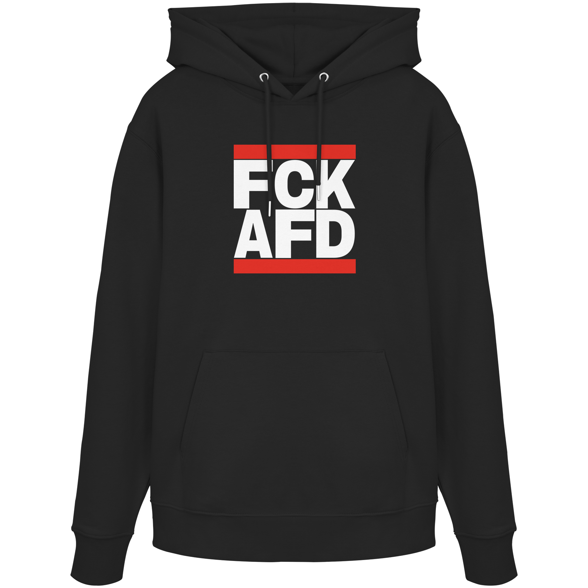 FCK AFD (weiße Schrift) - Organic Hoodie