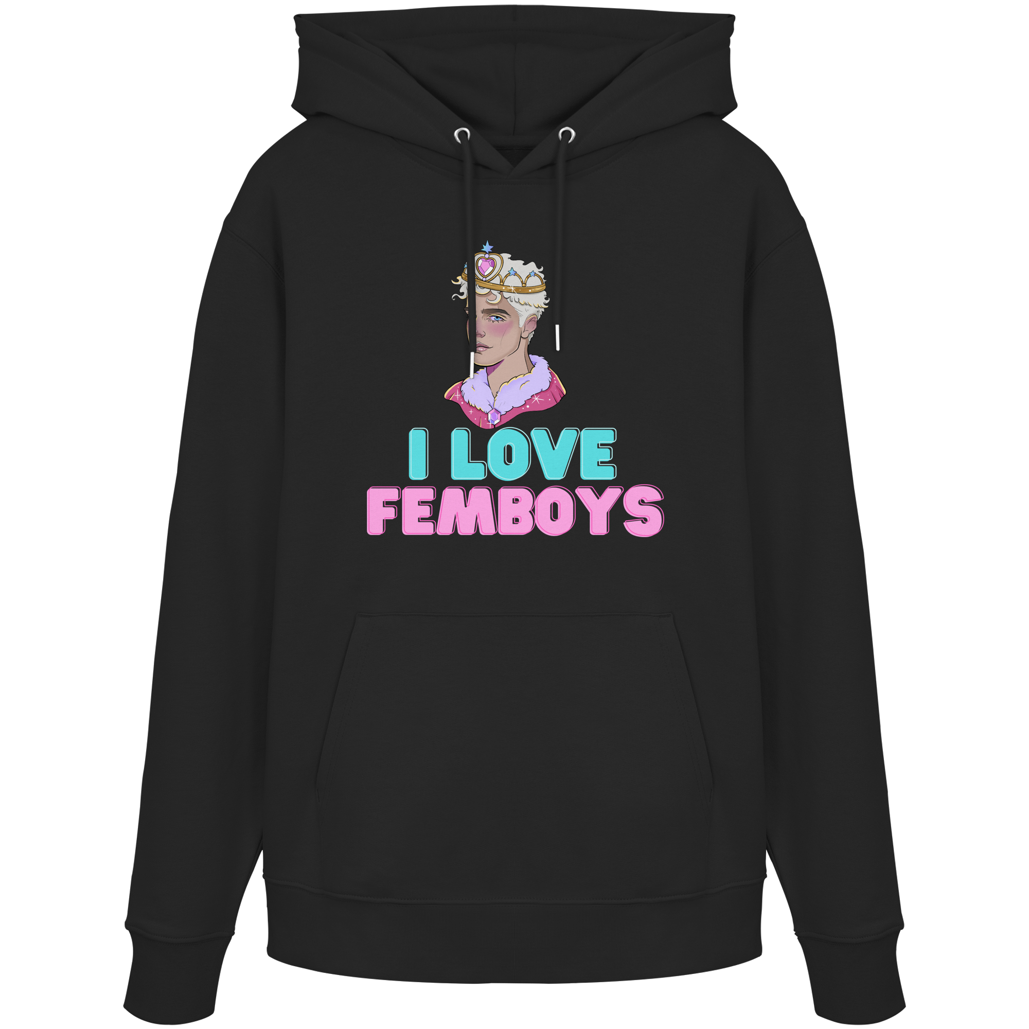 I Love Femboys "Royal Blush Edition" - Organic Hoodie