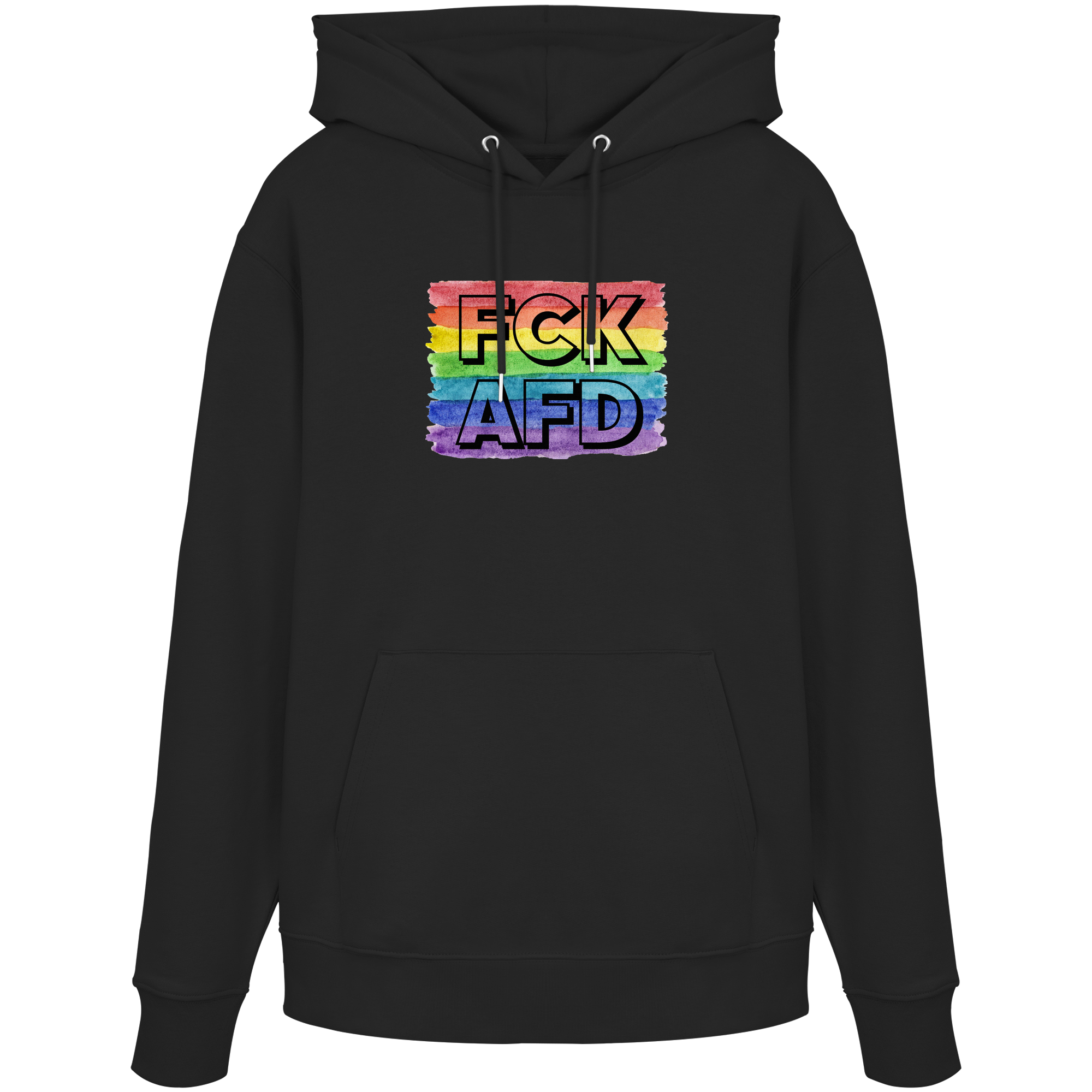 FCK AFD "Rainbow Resistance Edition" - Organic Hoodie