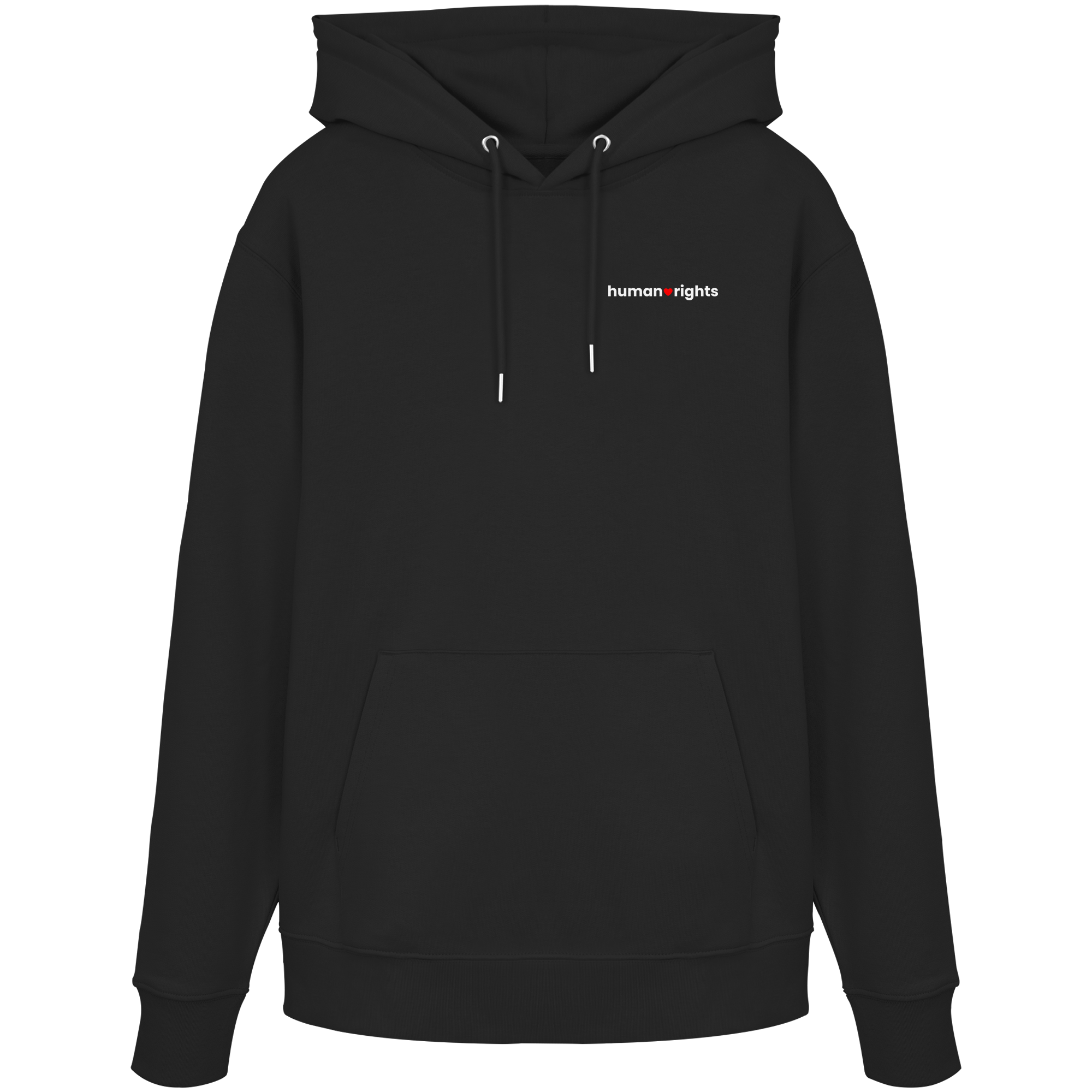 human rights "Red Heart Edition" - Organic Hoodie