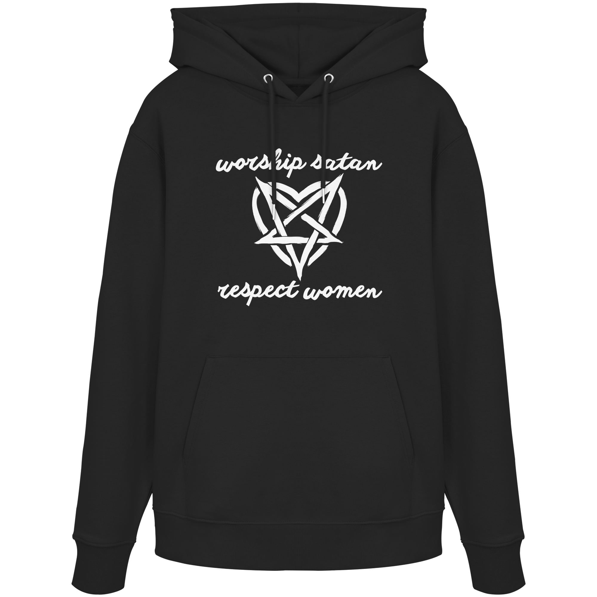 Worship Satan Respect Women - Organic Hoodie