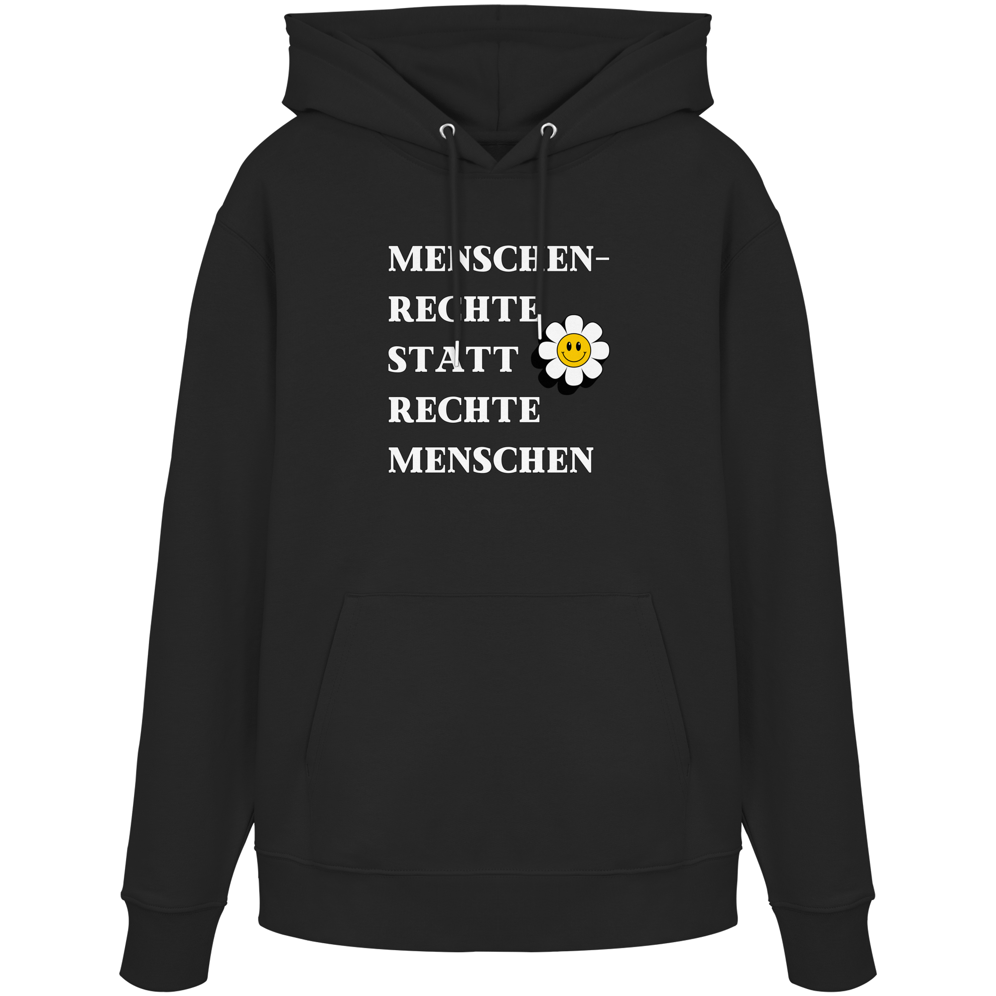 Menschenrechte statt rechte Menschen - Organic Hoodie