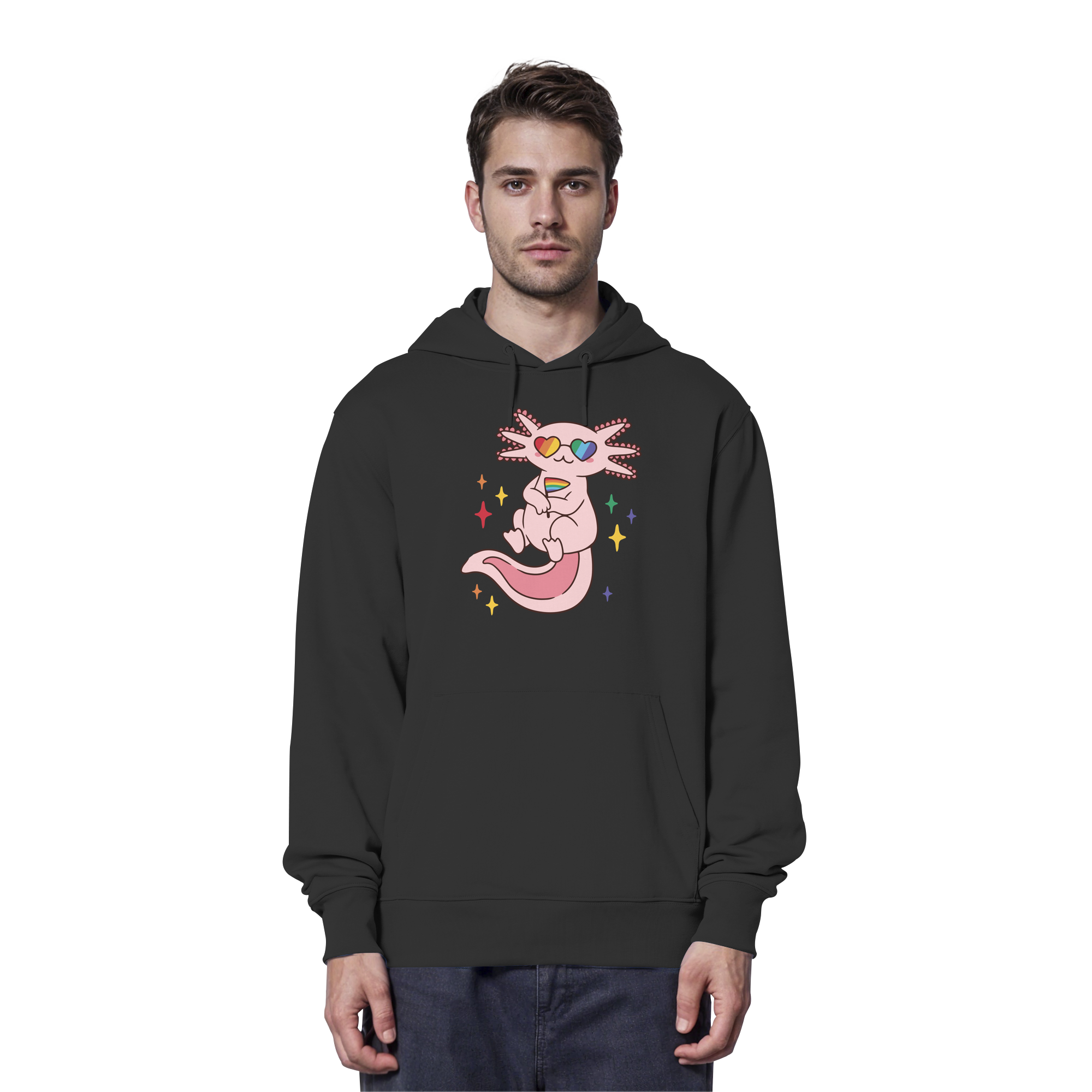 Big Pride Axolotl - Organic Hoodie