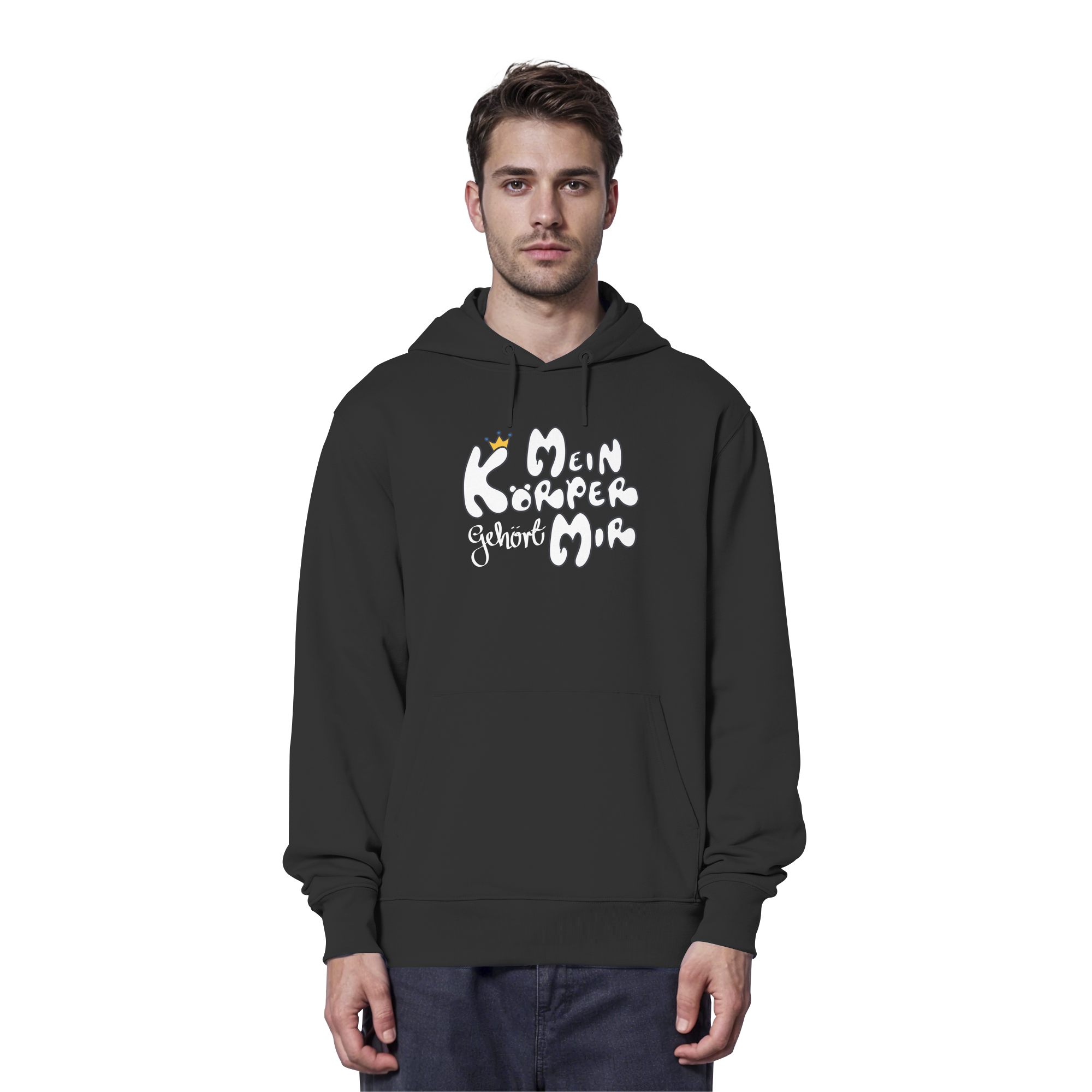 Mein Körper gehört mir "Weiße Edition" - Organic Hoodie