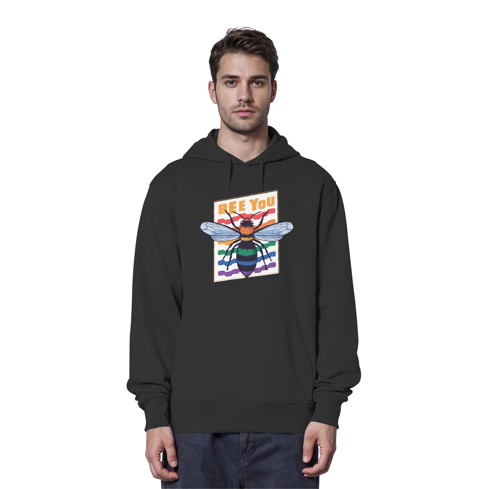 Bee You "Rainbow Edition" - Organic Hoodie