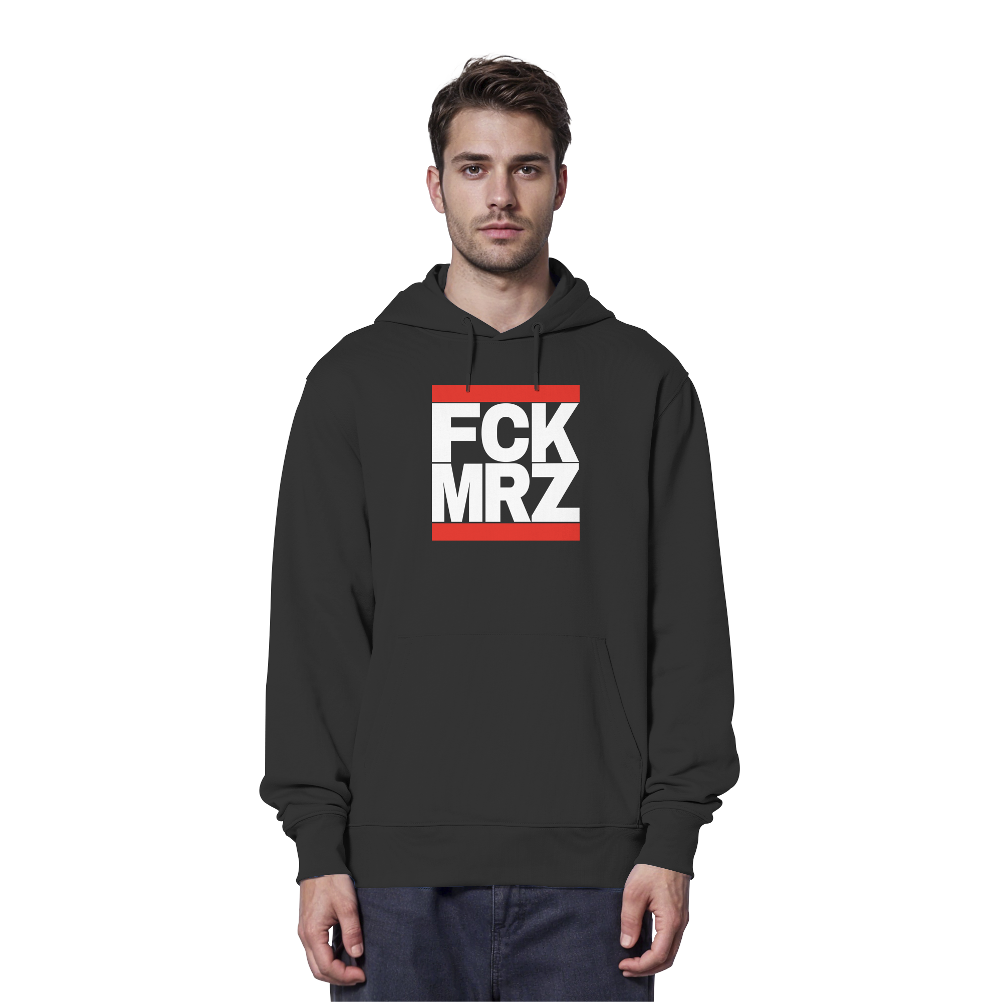 FCK MRZ (weiße Schrift) - Organic Hoodie