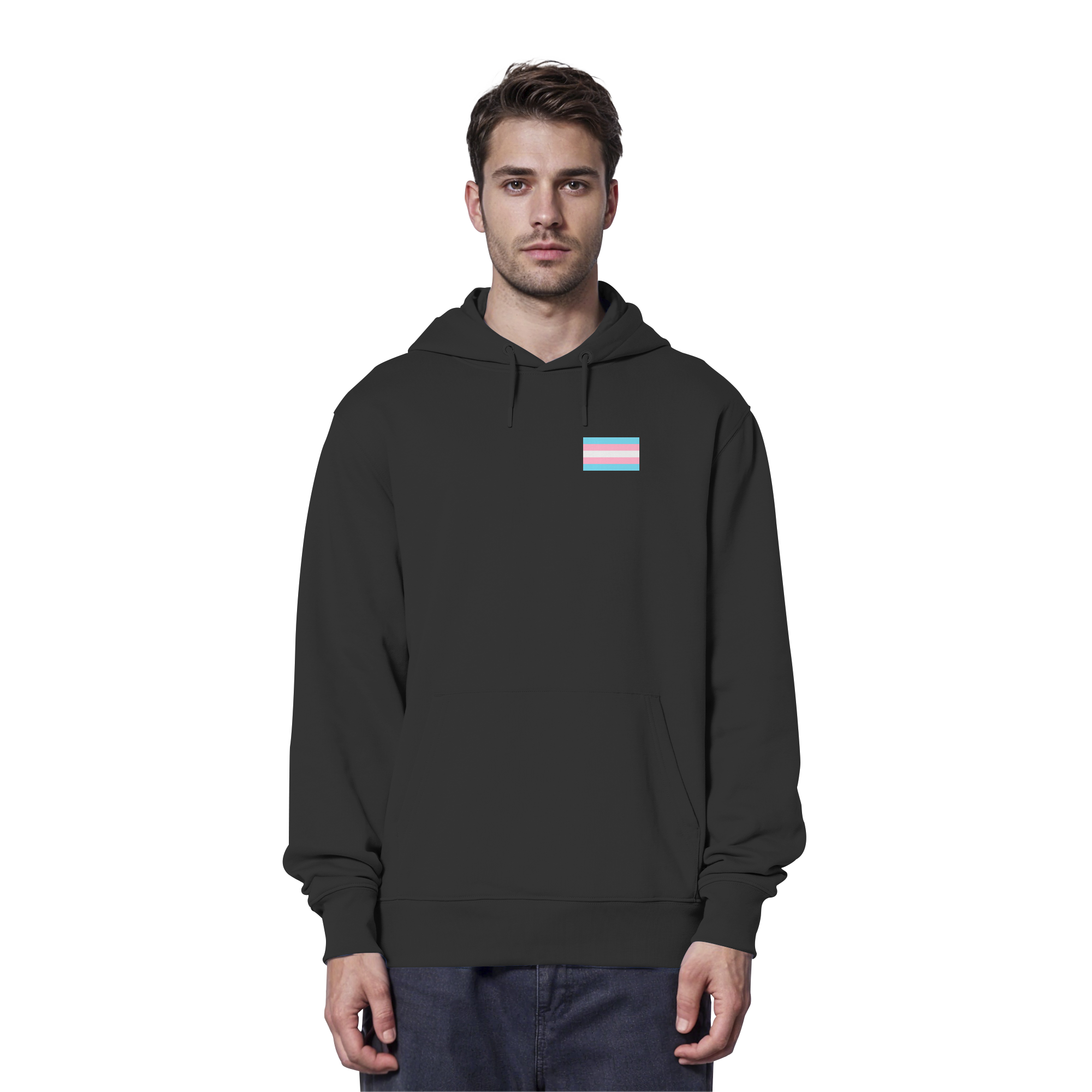 Trans Pride Flag - Organic Hoodie