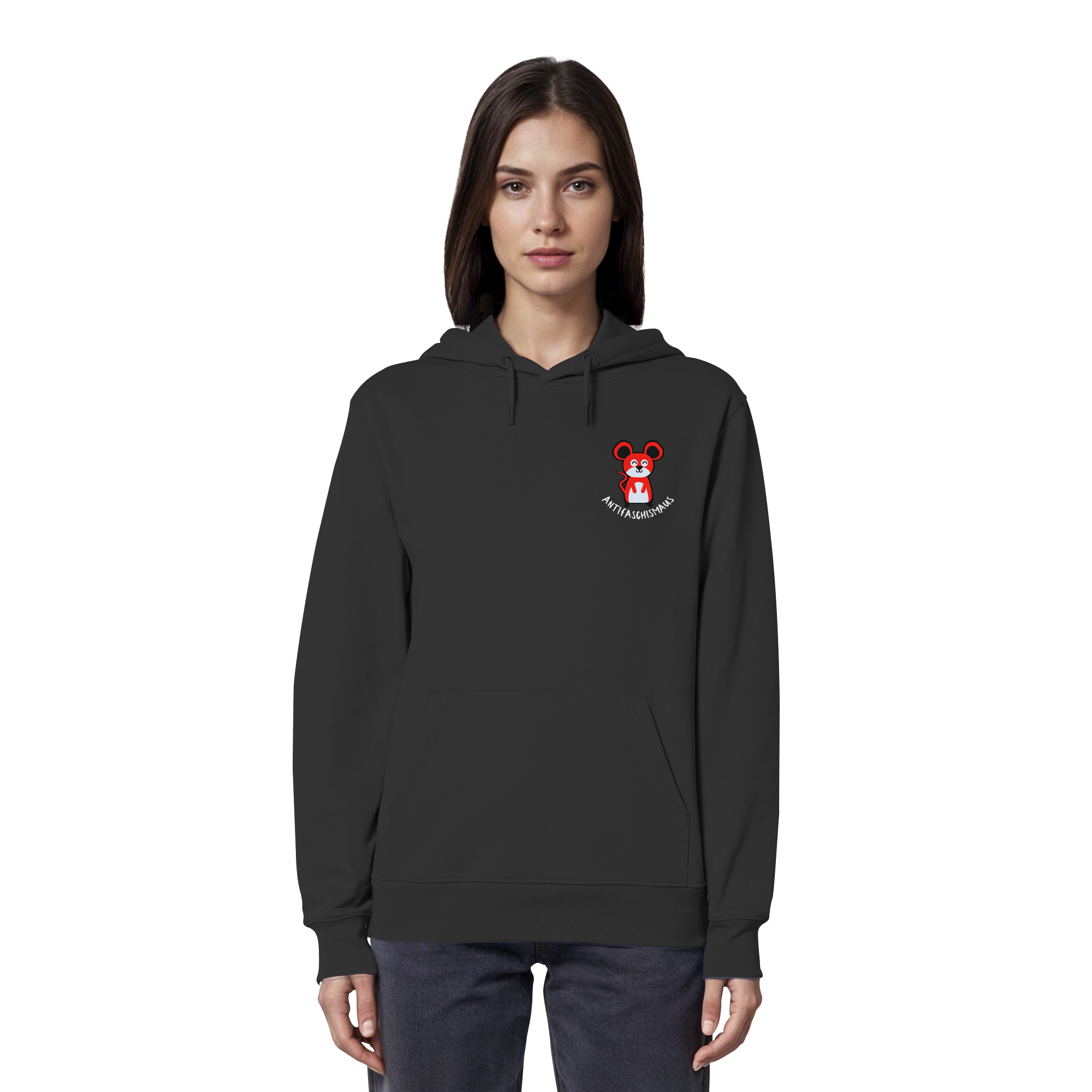 Antifaschismaus - Organic Hoodie