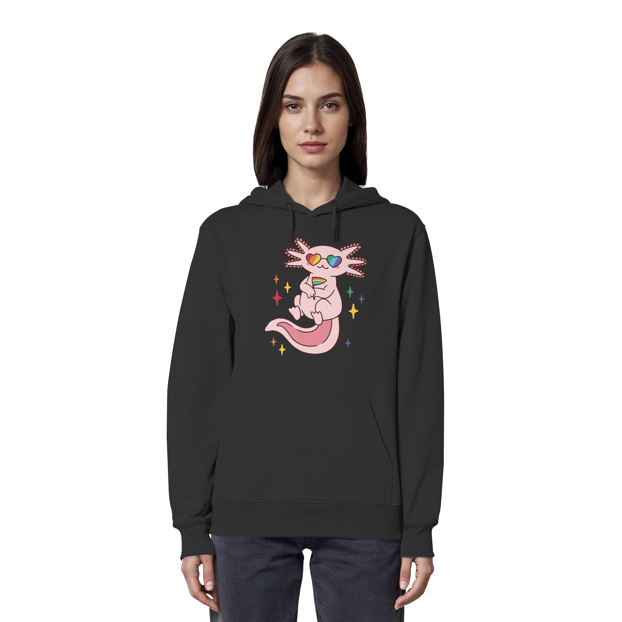 Big Pride Axolotl - Organic Hoodie