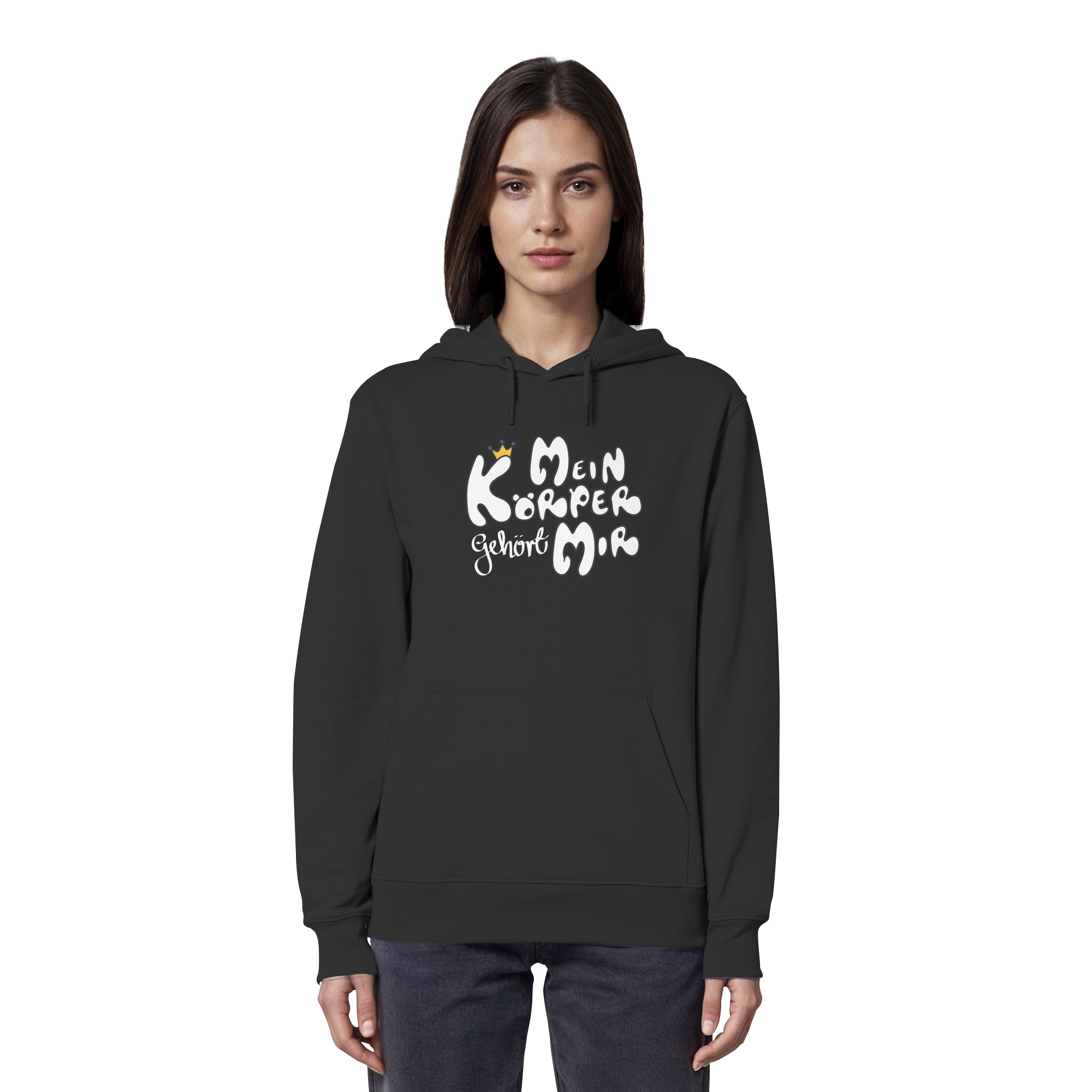 Mein Körper gehört mir "Weiße Edition" - Organic Hoodie