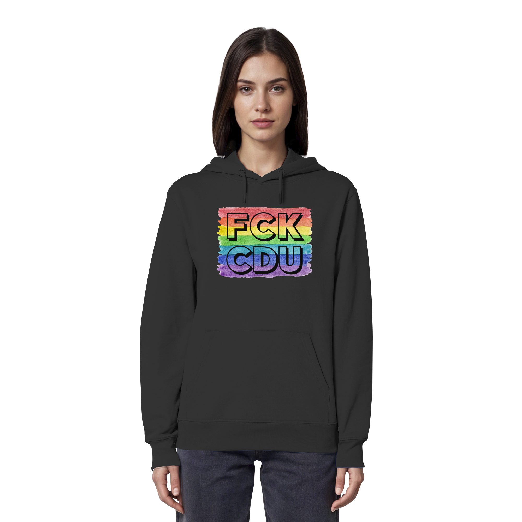 FCK CDU "Rainbow Resistance Edition" - Organic Hoodie