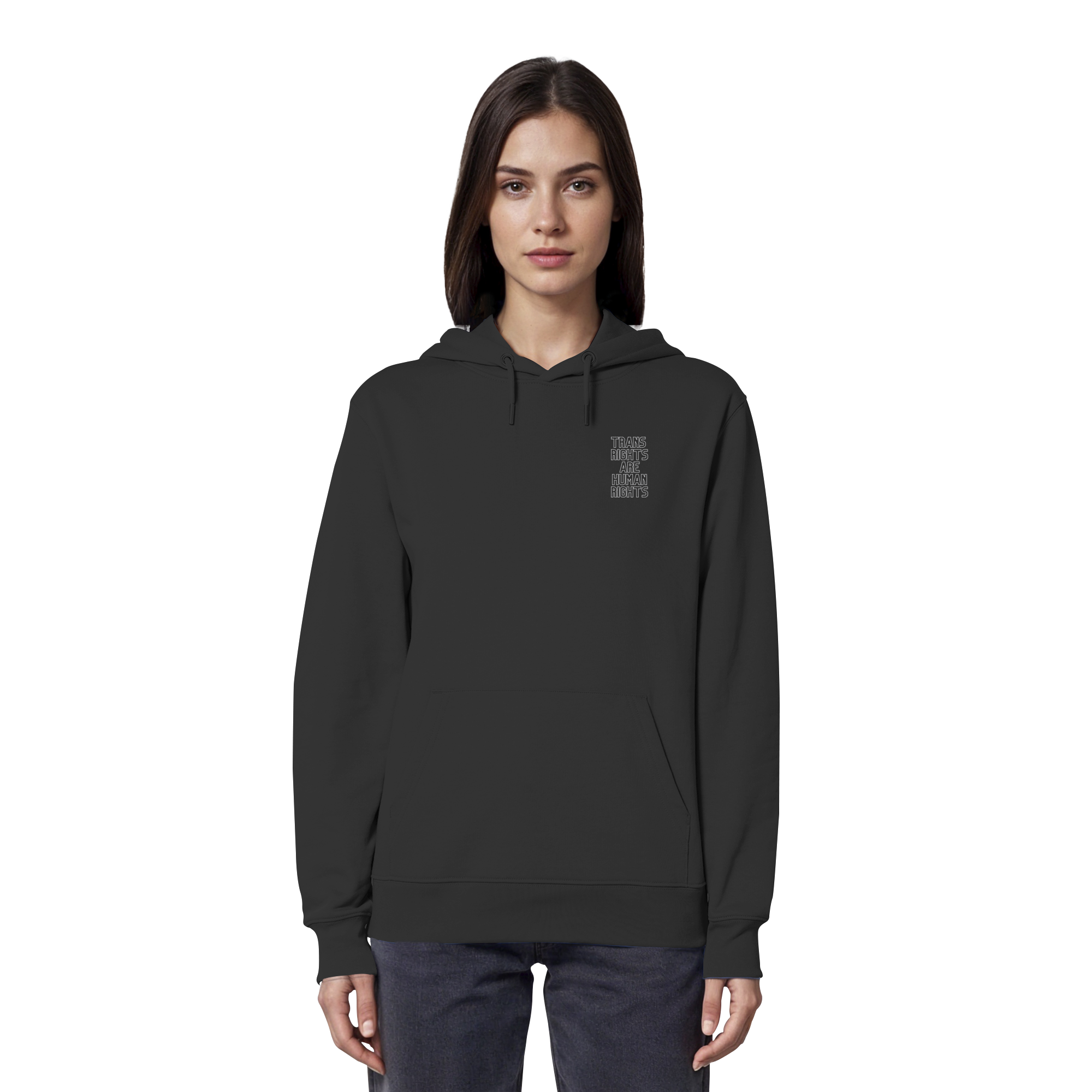 Trans Rights are Human Rights "Statement Edition" Stick - Organic Hoodie