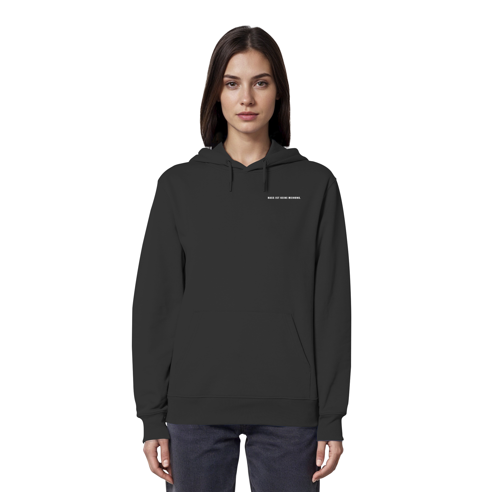 Hass ist keine Meinung - Organic Hoodie