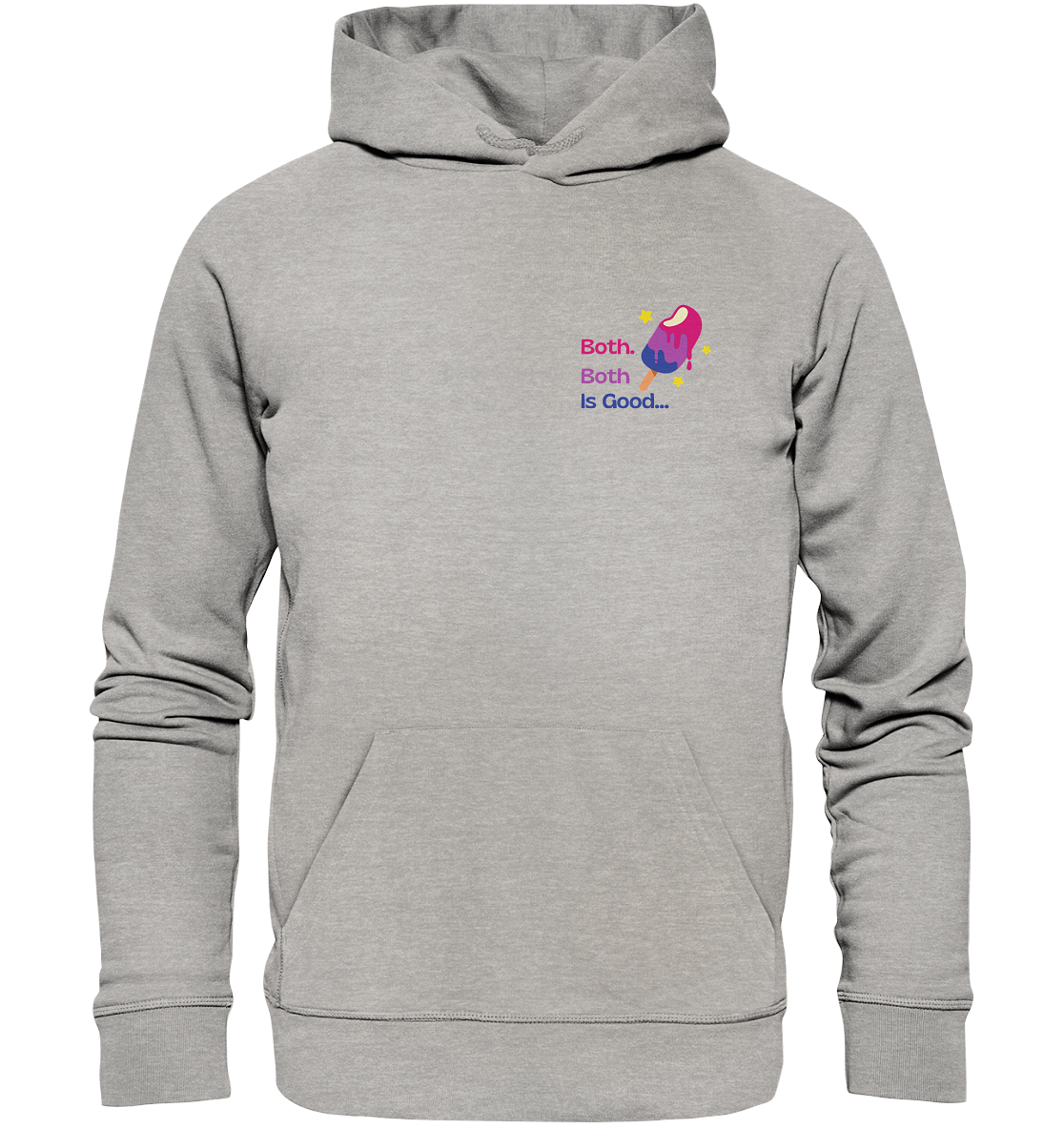 Bi Pride: Both is Good - Organic Hoodie