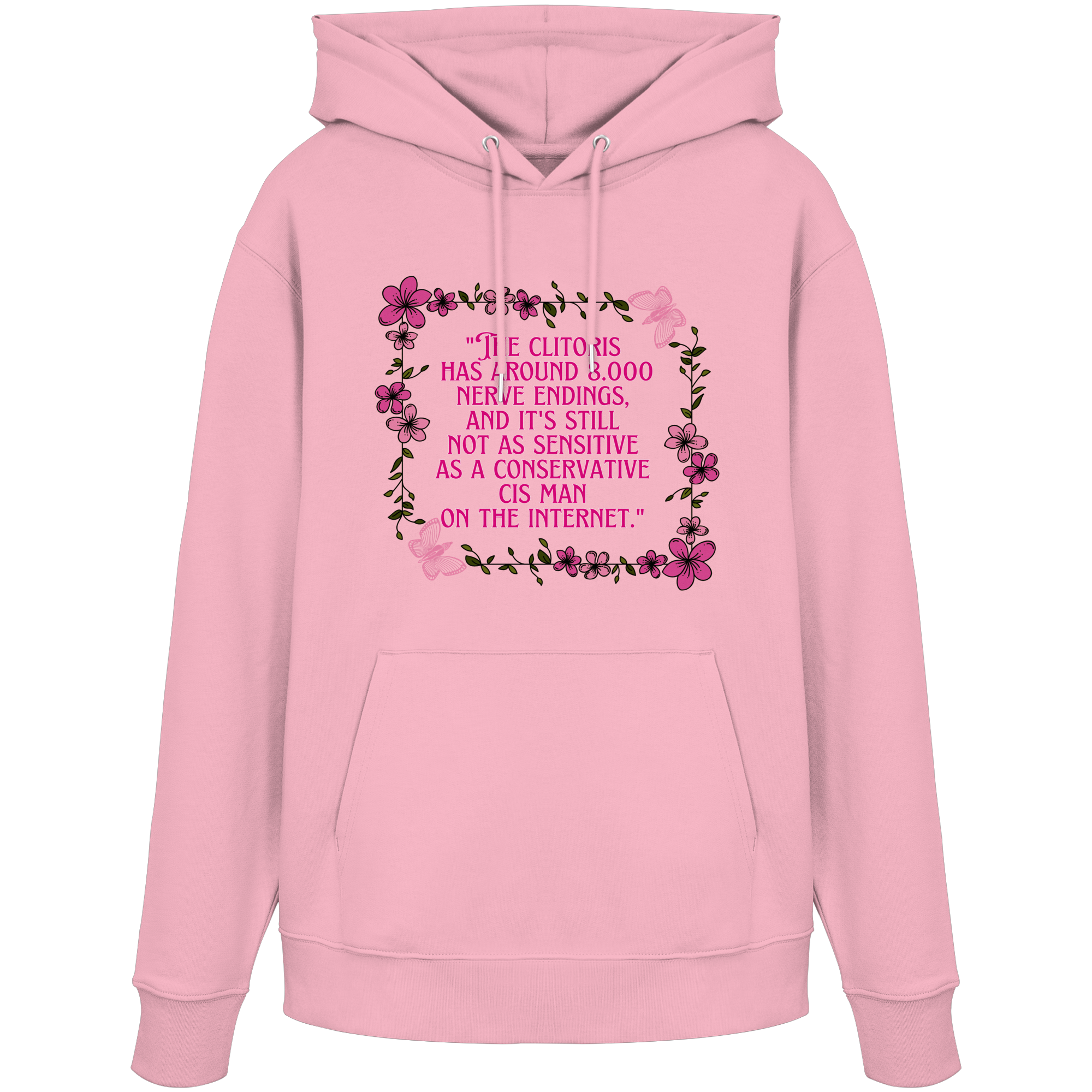 The Clitoris has around 8.000 Nerve Endings - Organic Hoodie