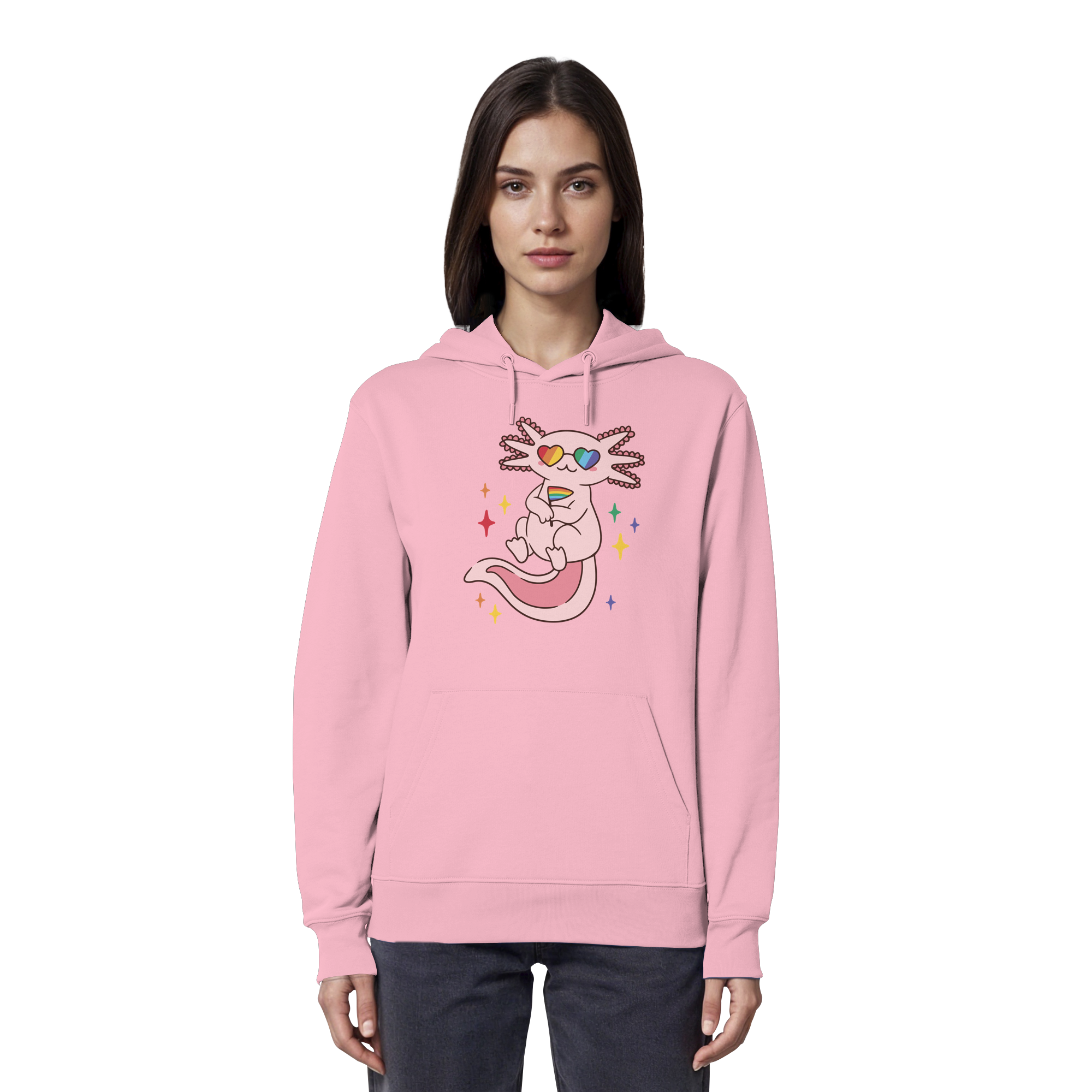 Big Pride Axolotl - Organic Hoodie