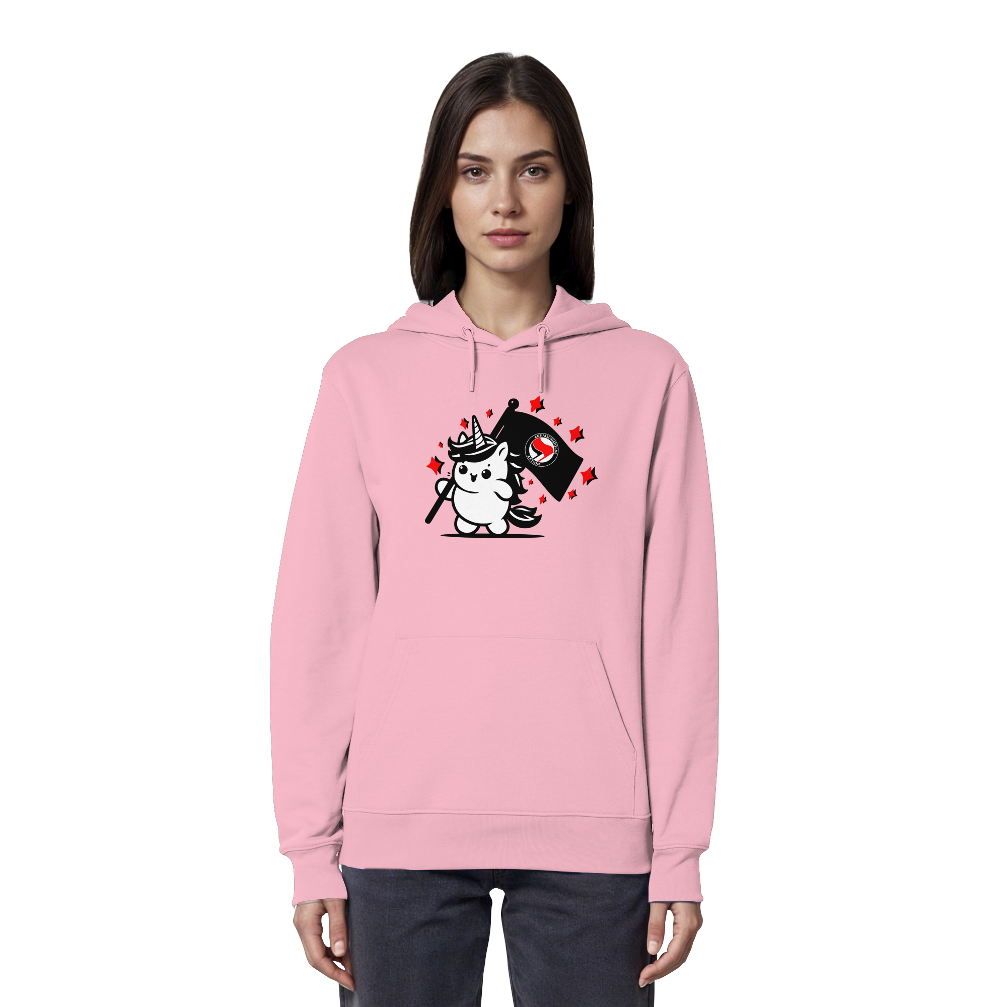 Einhorn Antifa - Organic Hoodie