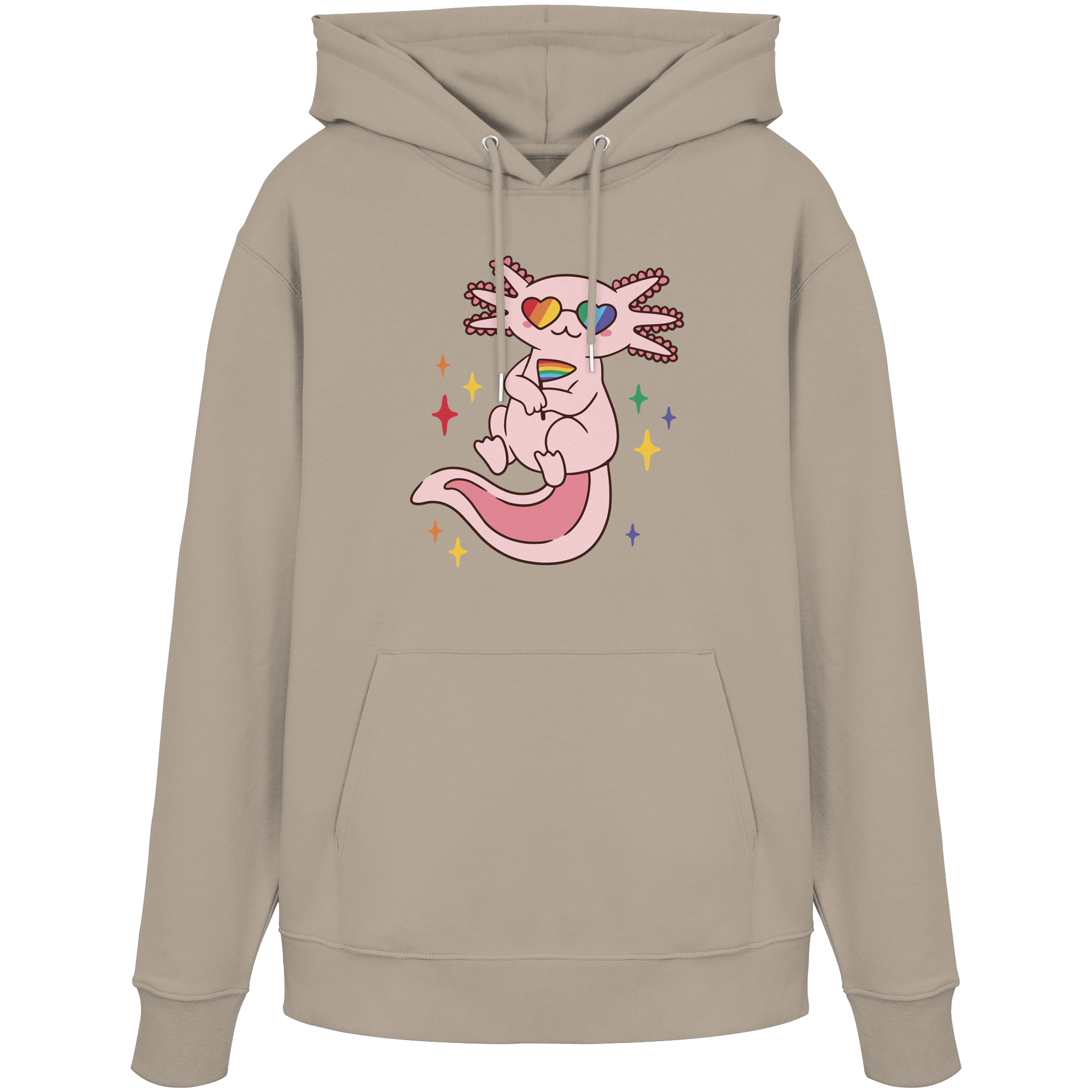 Big Pride Axolotl - Organic Hoodie