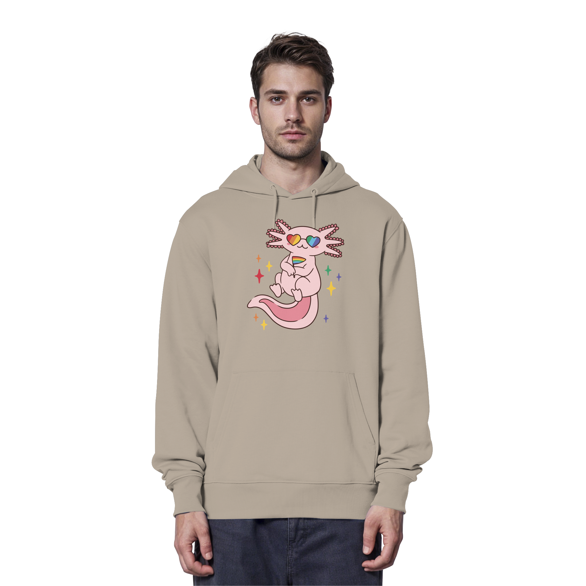 Big Pride Axolotl - Organic Hoodie