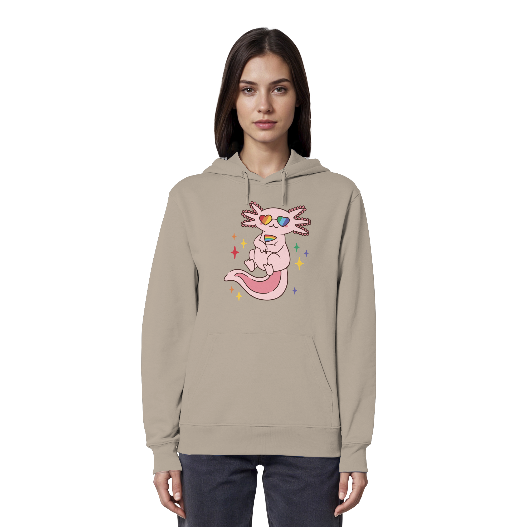 Big Pride Axolotl - Organic Hoodie