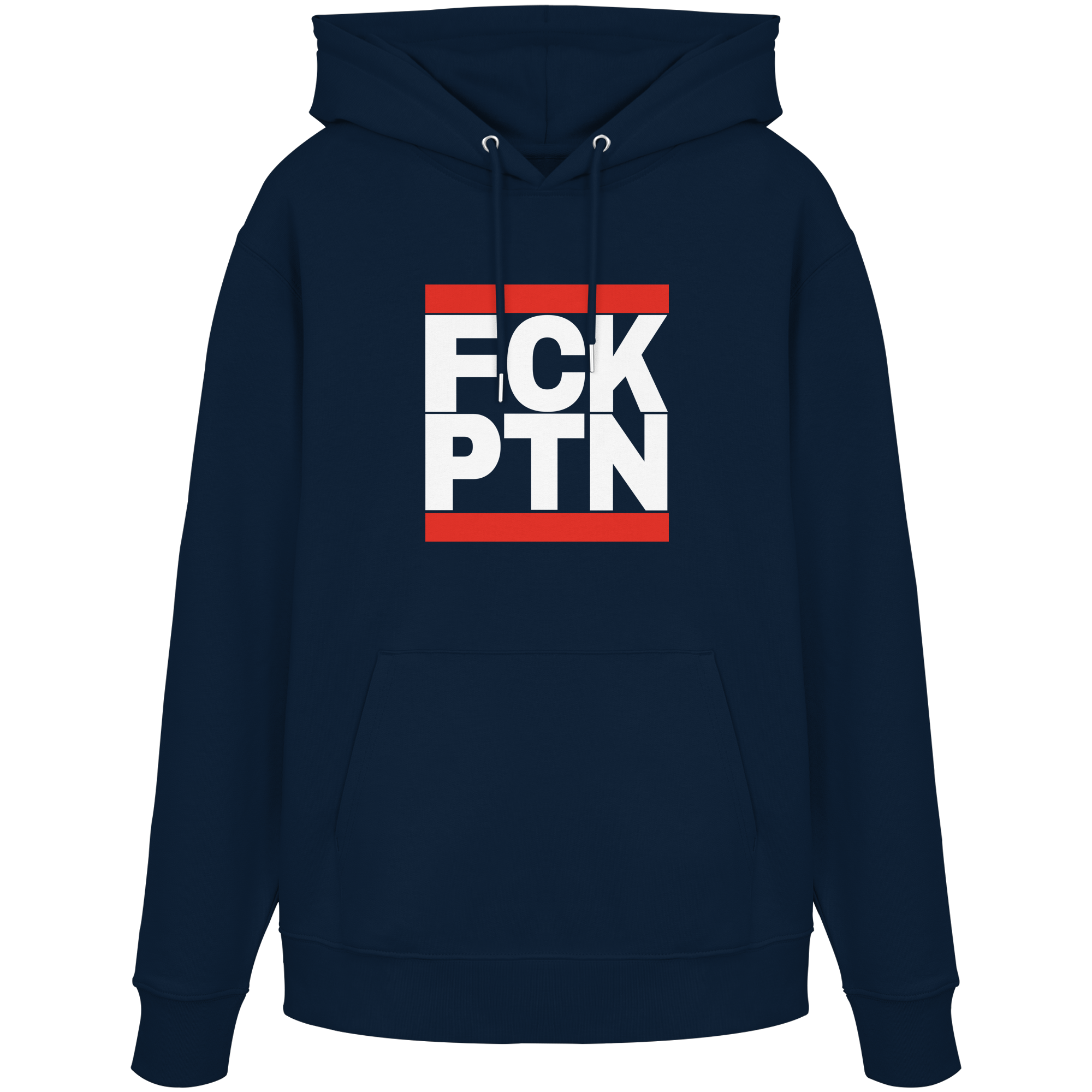 FCK PTN (weiße Schrift) - Organic Hoodie
