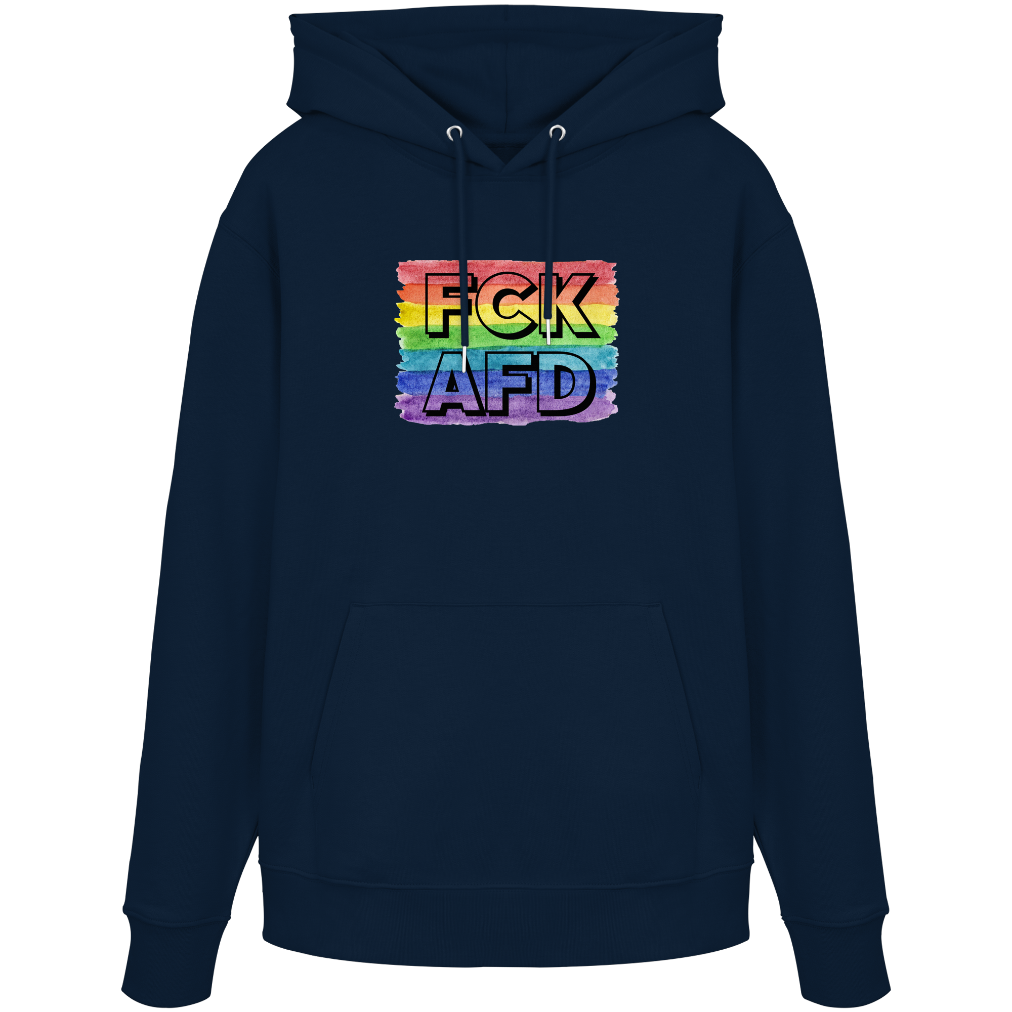 FCK AFD "Rainbow Resistance Edition" - Organic Hoodie