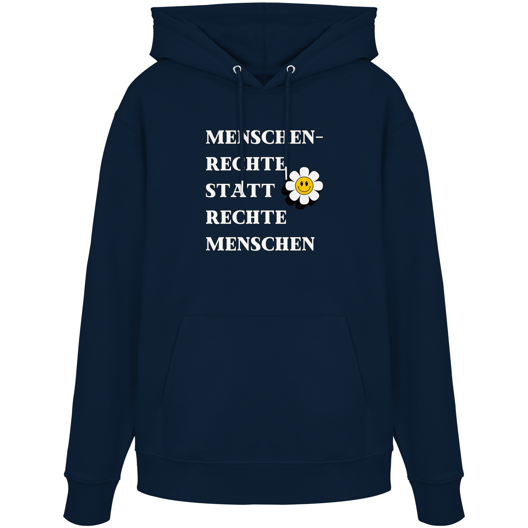 Menschenrechte statt rechte Menschen - Organic Hoodie