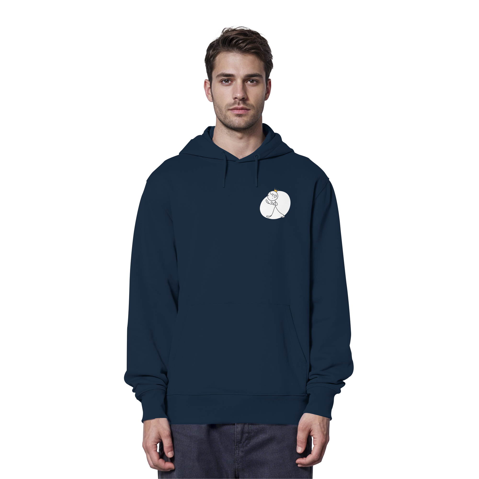 Seelenmännchen "Selbstverteidigung Edition" Brustprint (dunkel) - Organic Hoodie