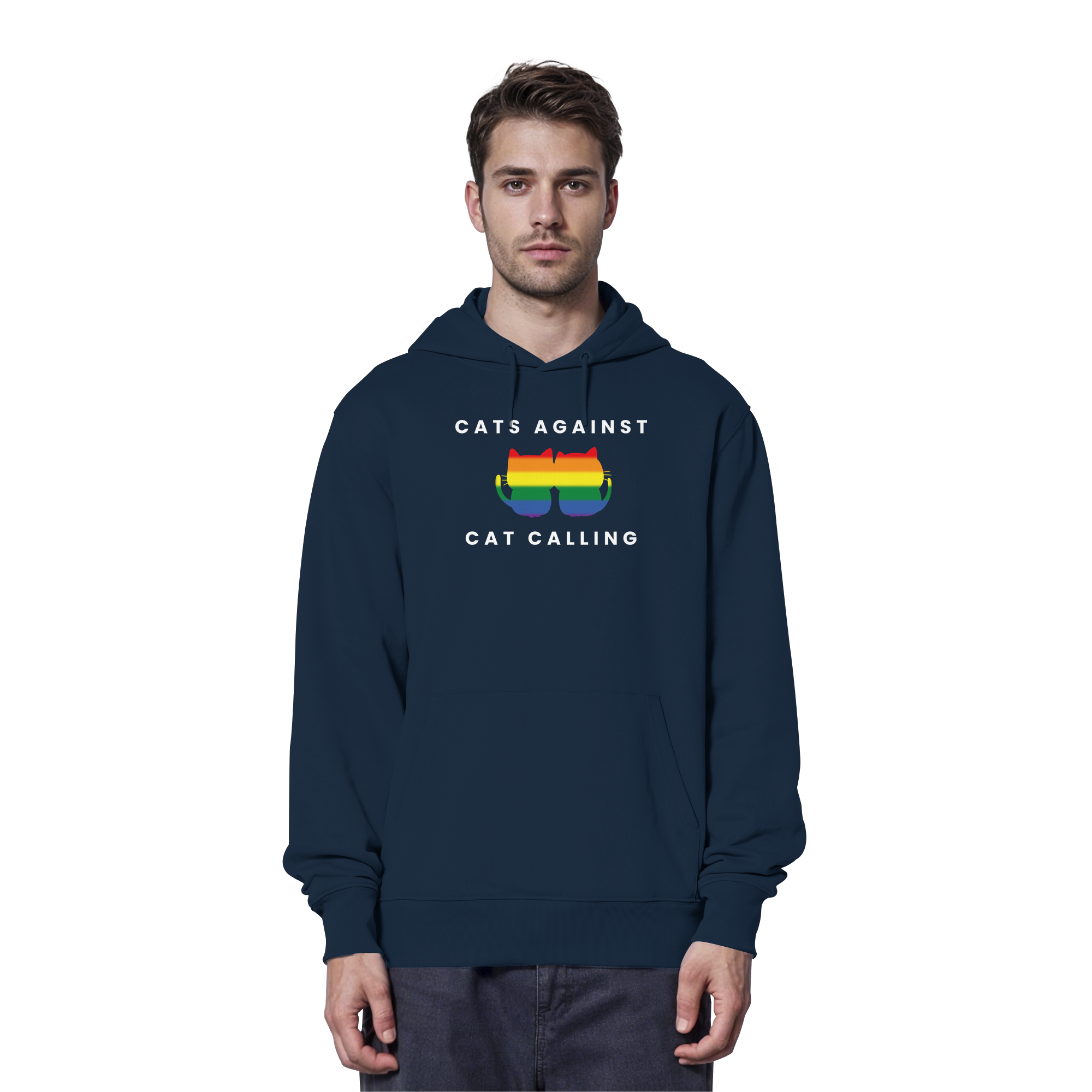 Cats Against Catcalling "Rainbow Edition" - Organic Hoodie