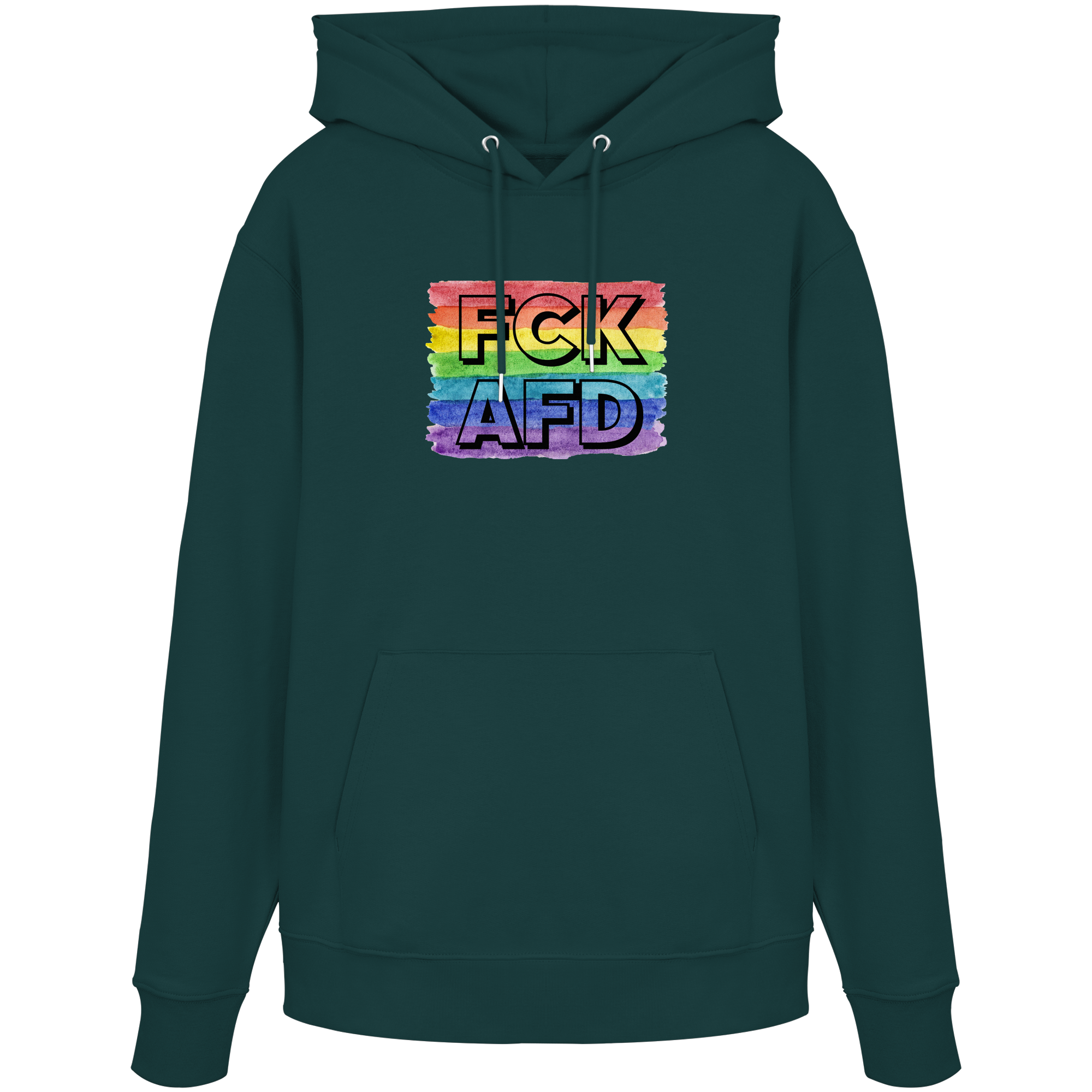 FCK AFD "Rainbow Resistance Edition" - Organic Hoodie