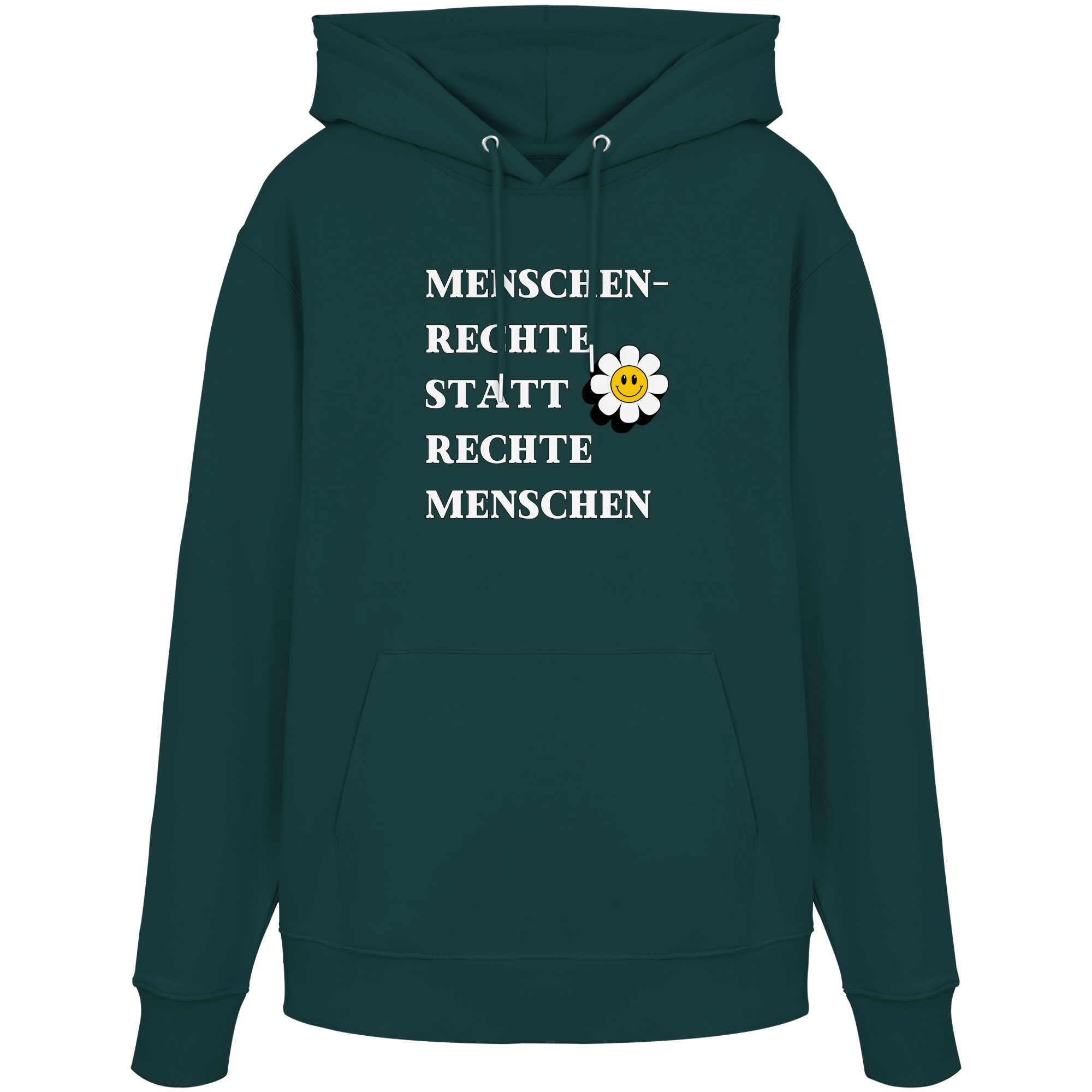 Menschenrechte statt rechte Menschen - Organic Hoodie