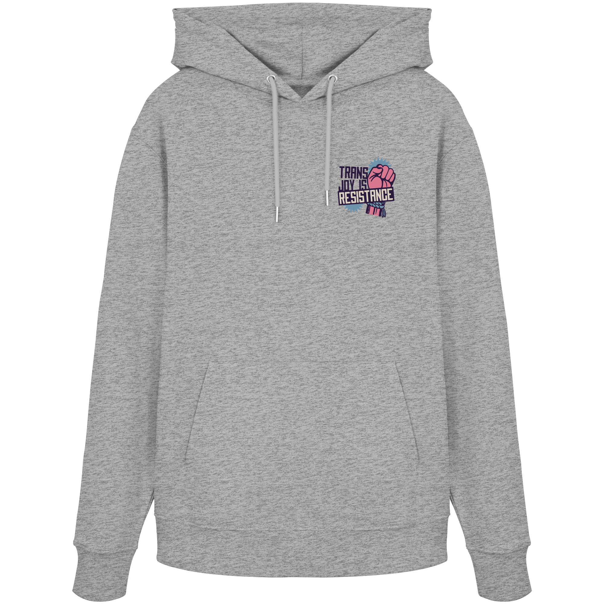 Trans Joy Is Resistance "Raised Fist Edition" - Organic Hoodie