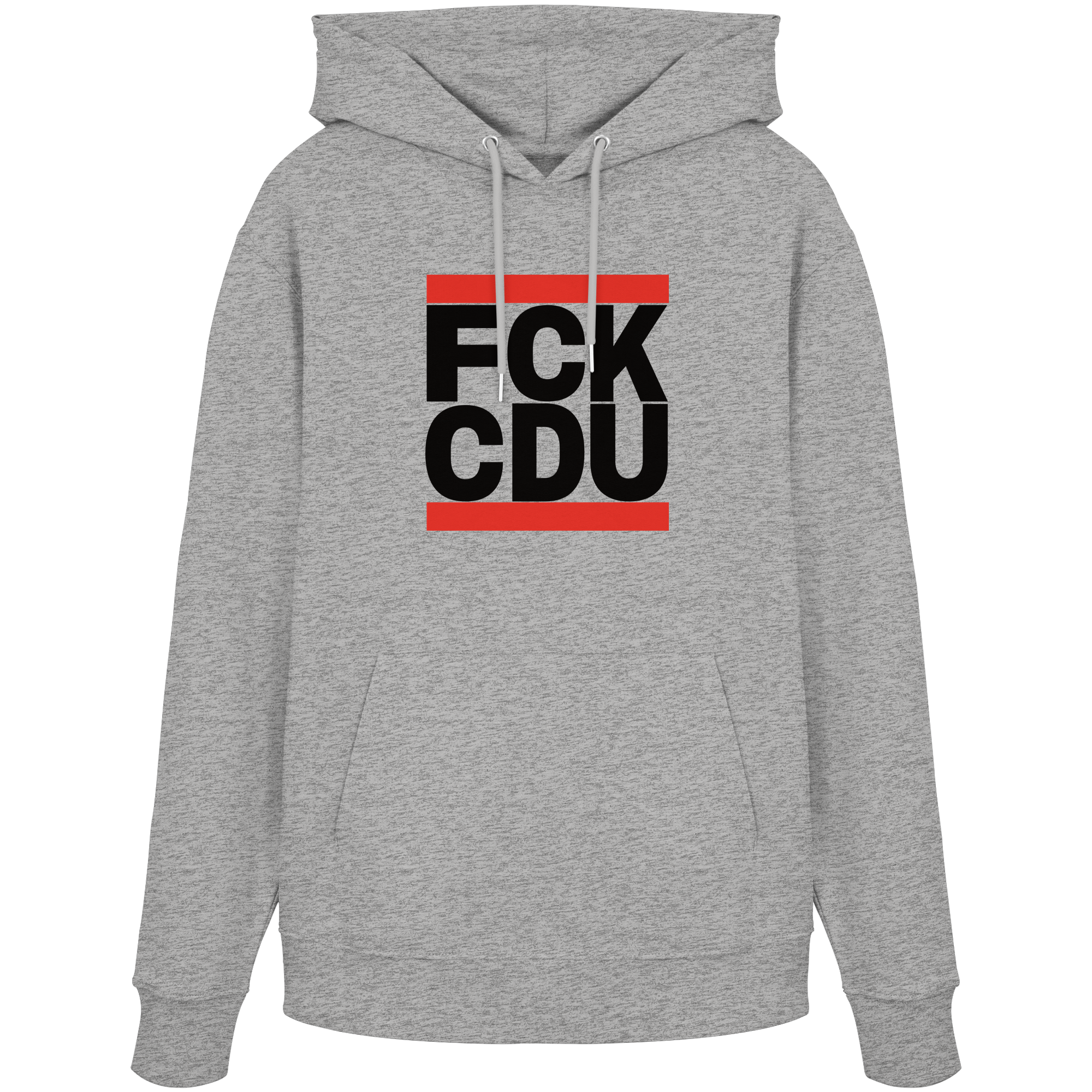 FCK CDU (schwarze Schrift) - Organic Hoodie