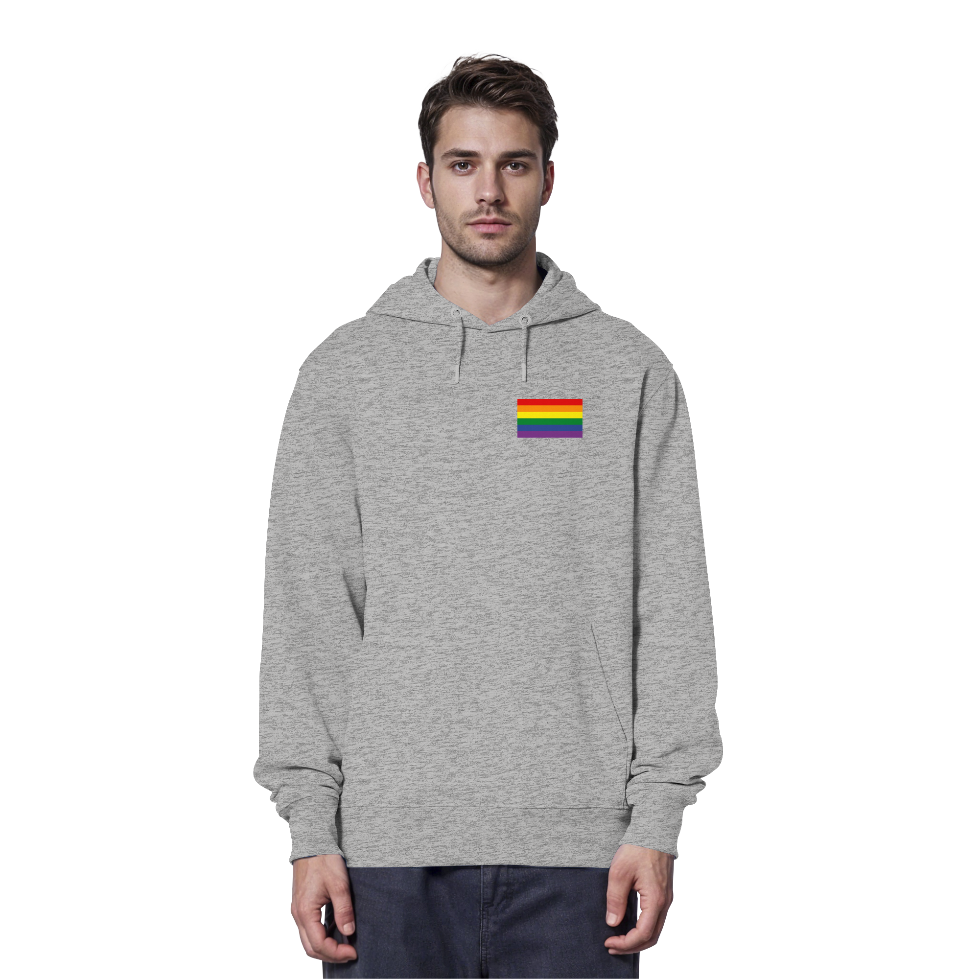 Regenbogen Pride Flag - Organic Hoodie