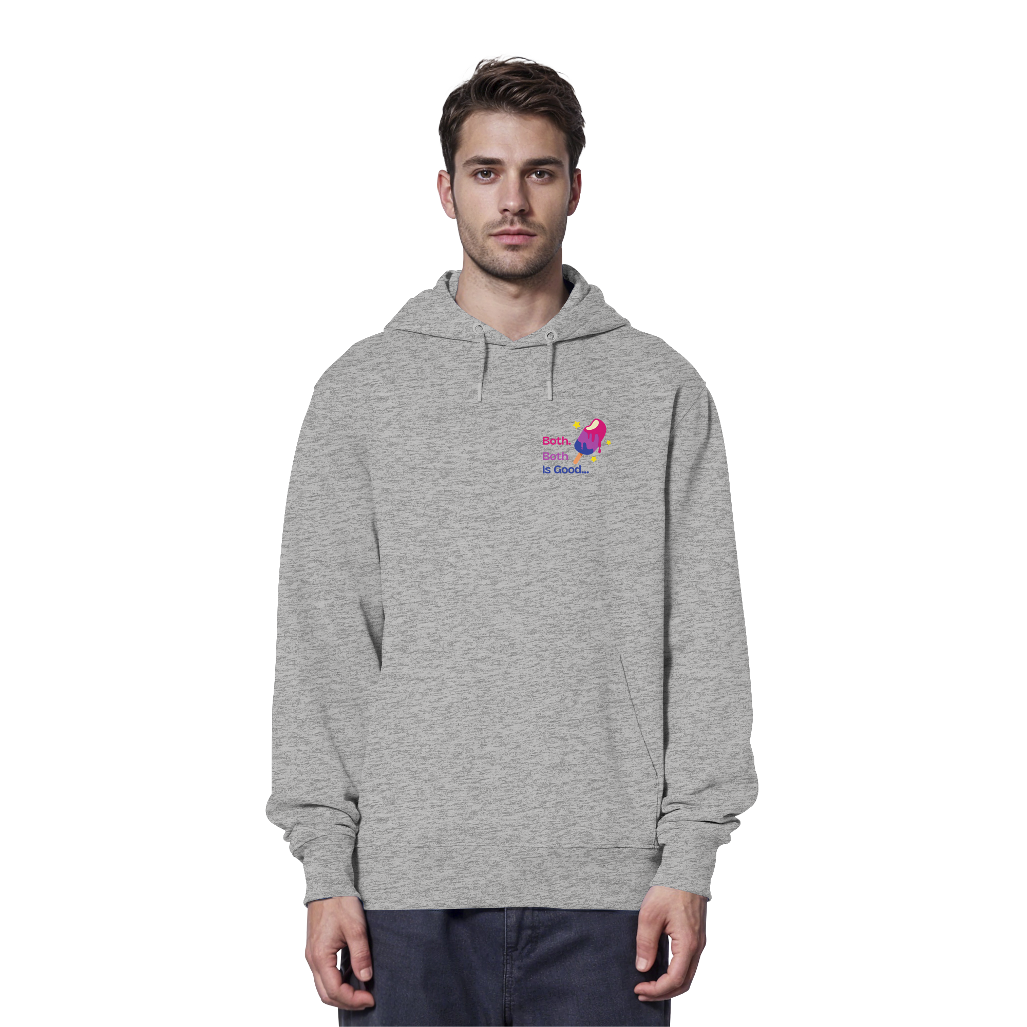 Bi Pride: Both is Good - Organic Hoodie