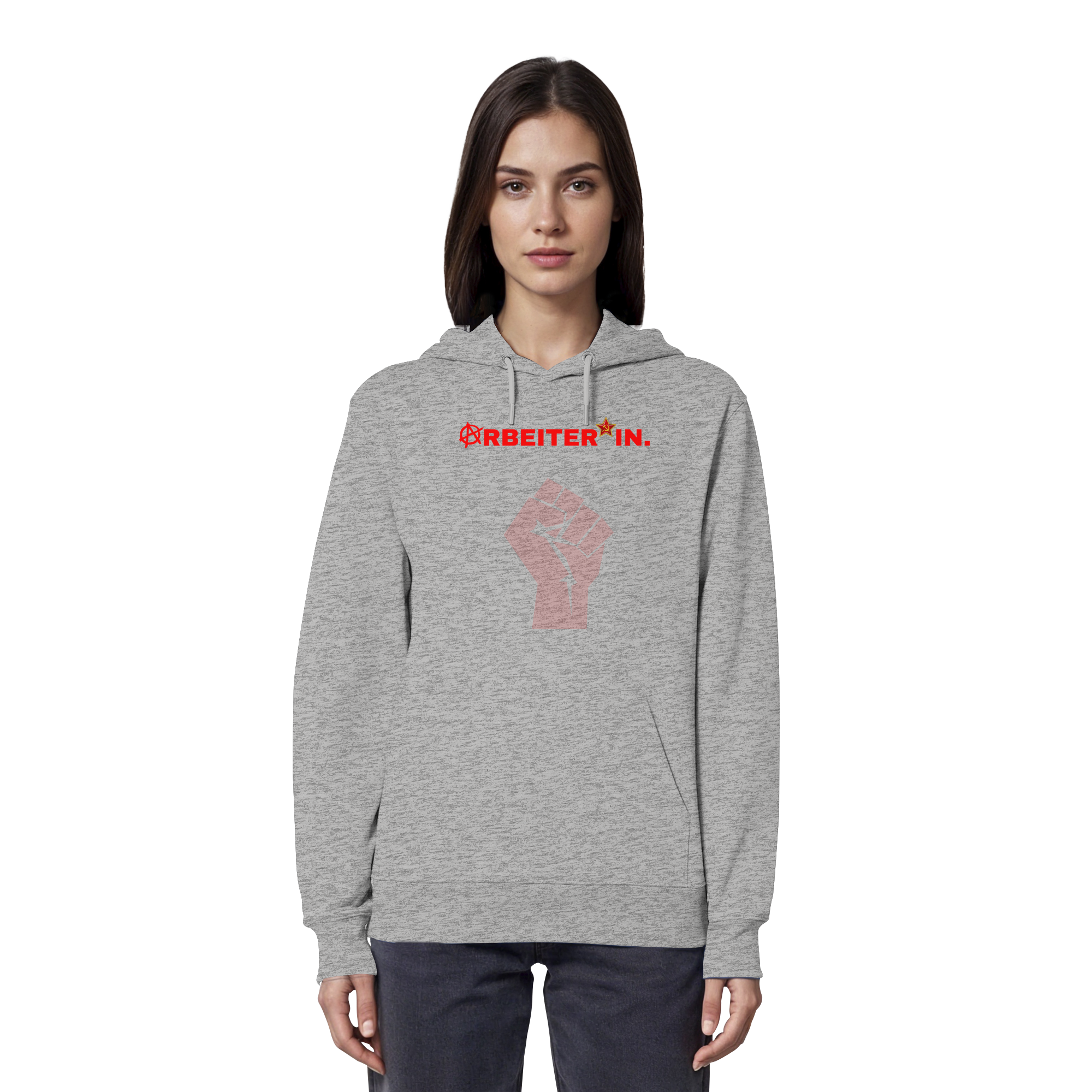 ARBEITER*IN. "Solidarisch und Frei Edition" - Organic Hoodie