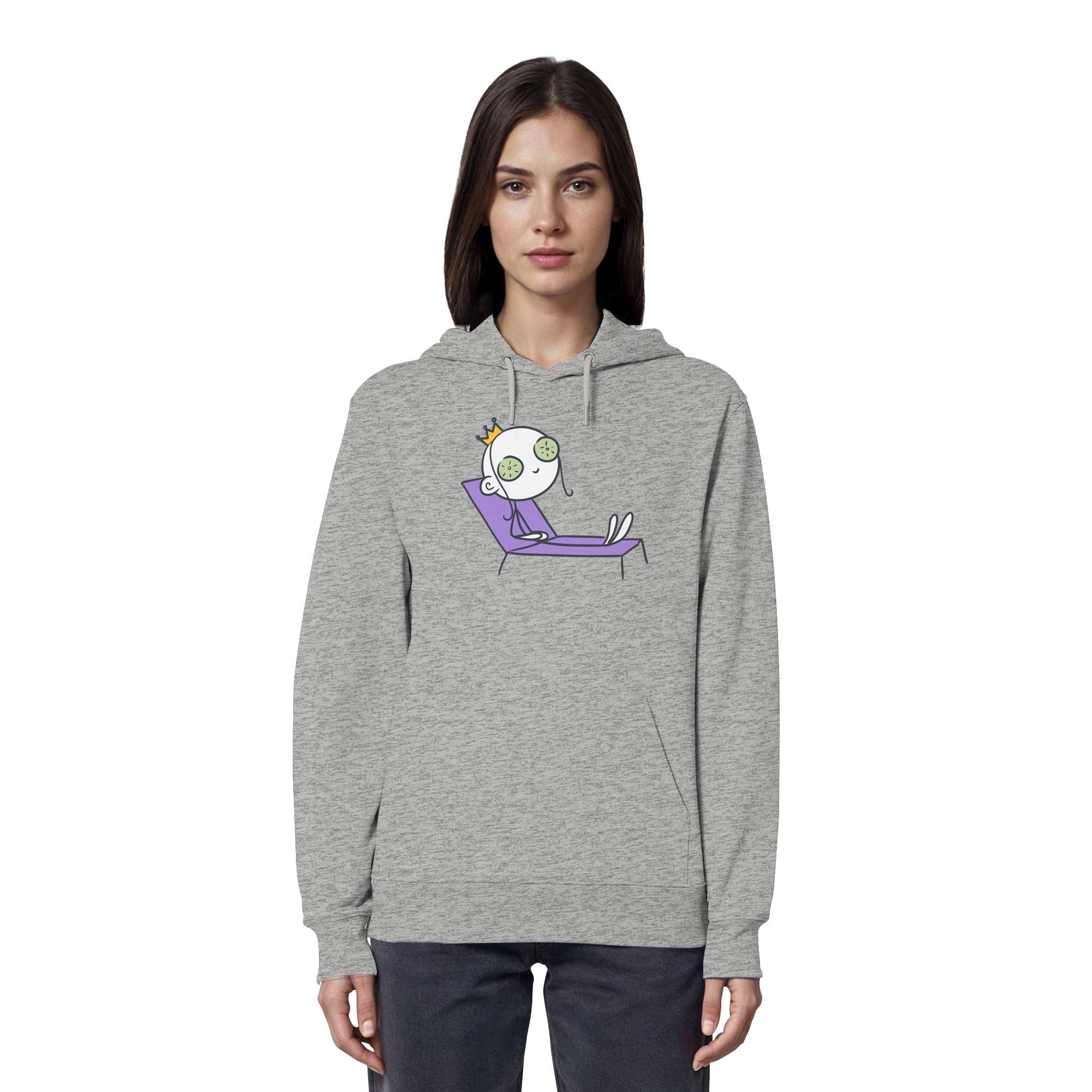 Seelenmännchen "Chill Out Edition" Frontprint - Organic Hoodie