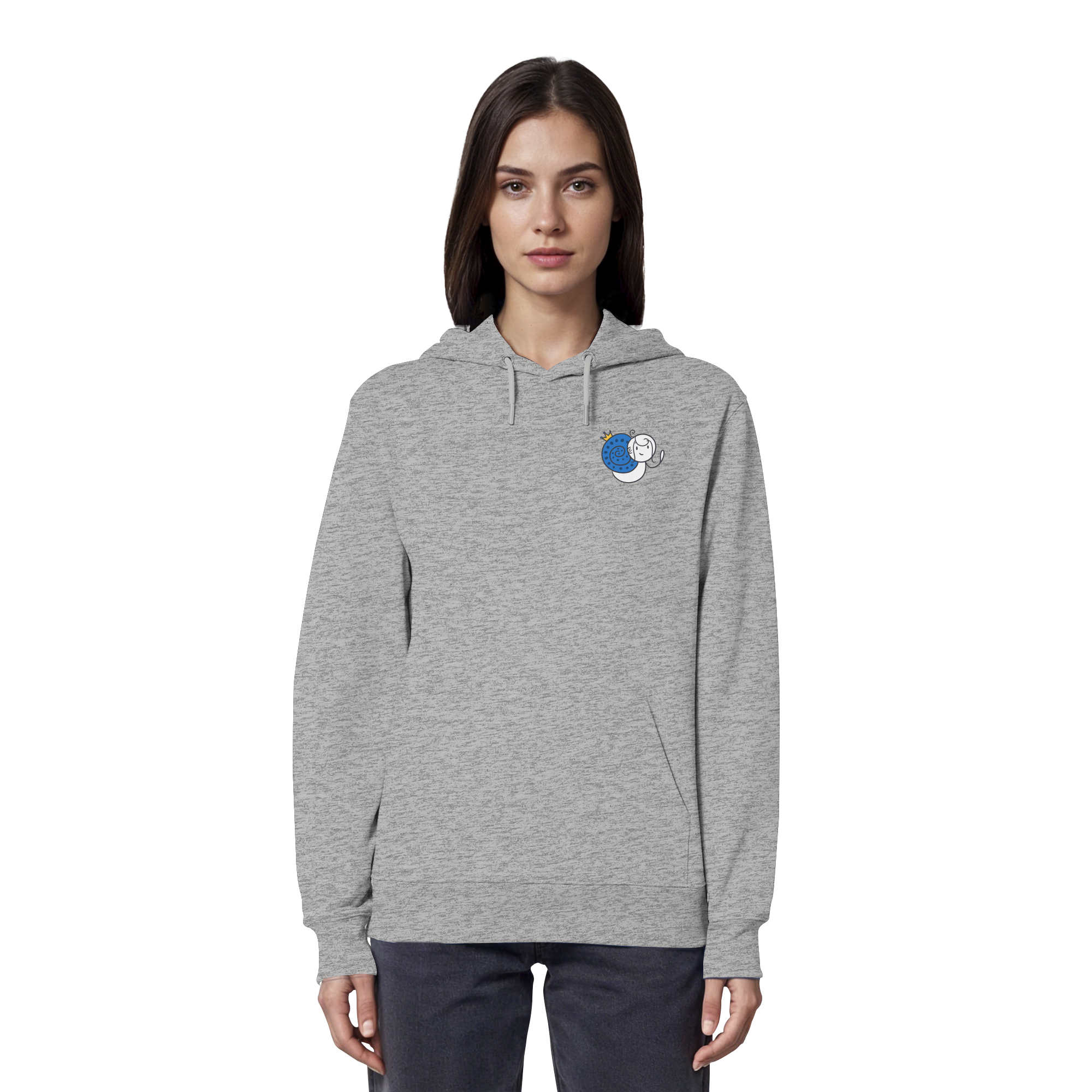 Meine Heilung braucht Zeit "Schwarze Edition" Backprint - Organic Hoodie