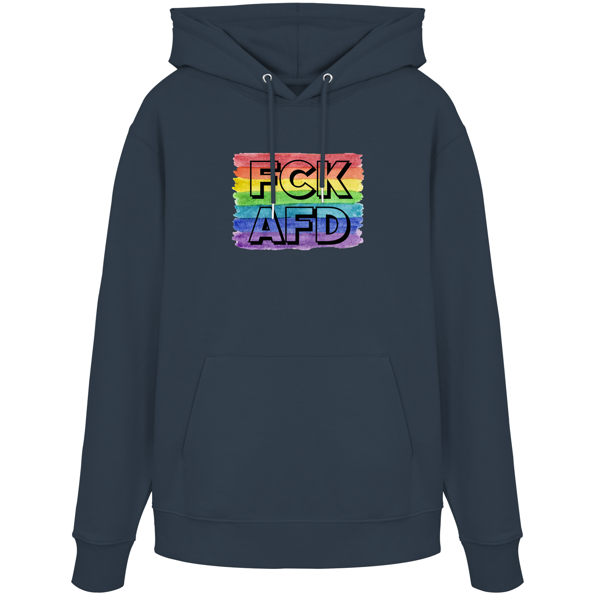 FCK AFD "Rainbow Resistance Edition" - Organic Hoodie