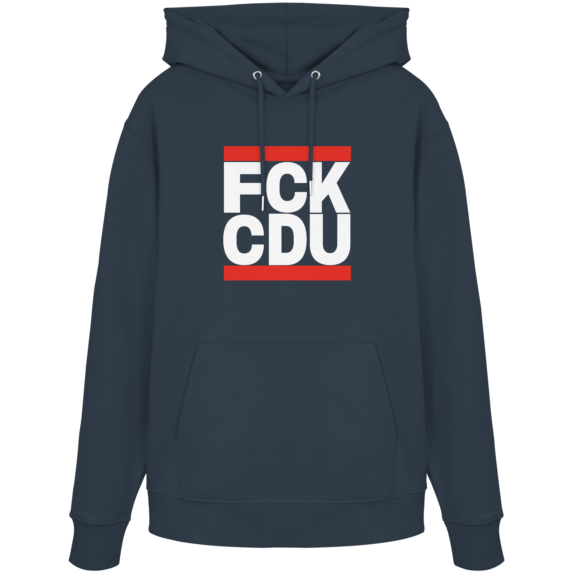 FCK CDU (weiße Schrift) - Organic Hoodie